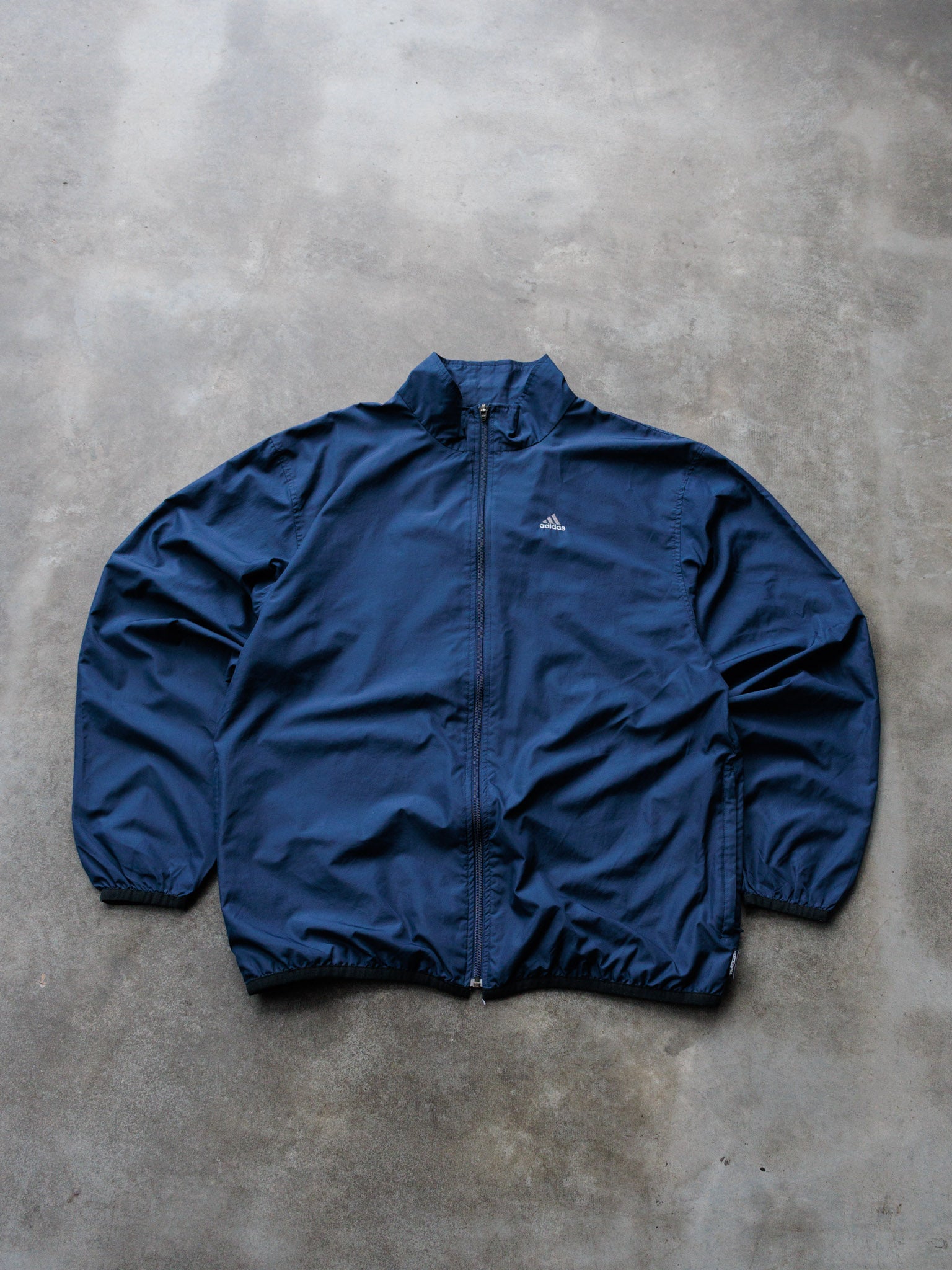 Vintage 00s Navy Adidas Windbreaker (L)