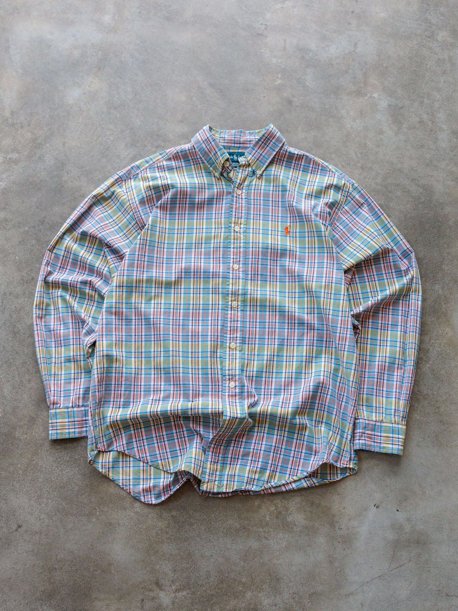 Vintage Multi Colour Ralph Lauren Plaid Shirt (M)