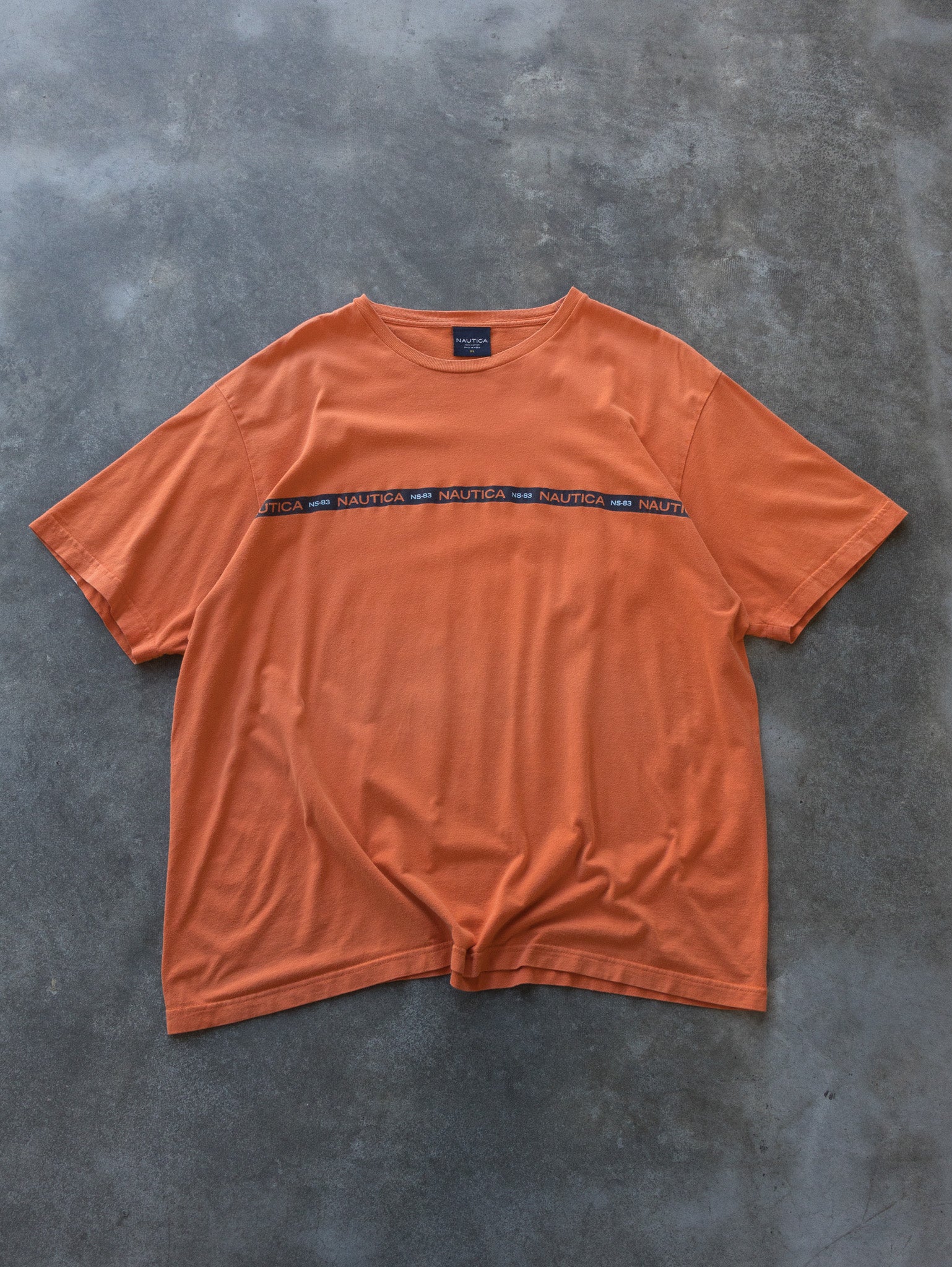 Vintage Orange Nautica Tee (XL)