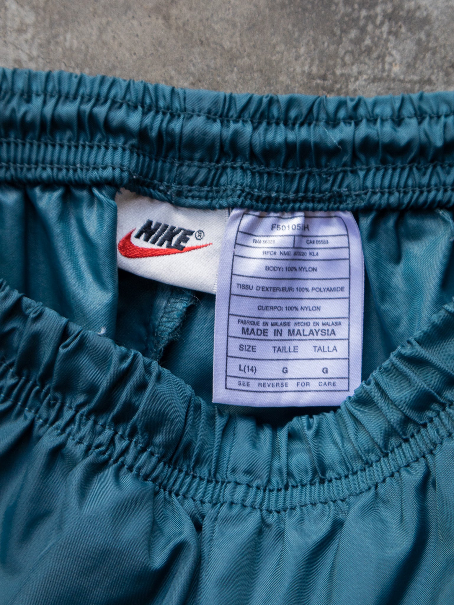 Vintage Teal Nike Track Pants (L)