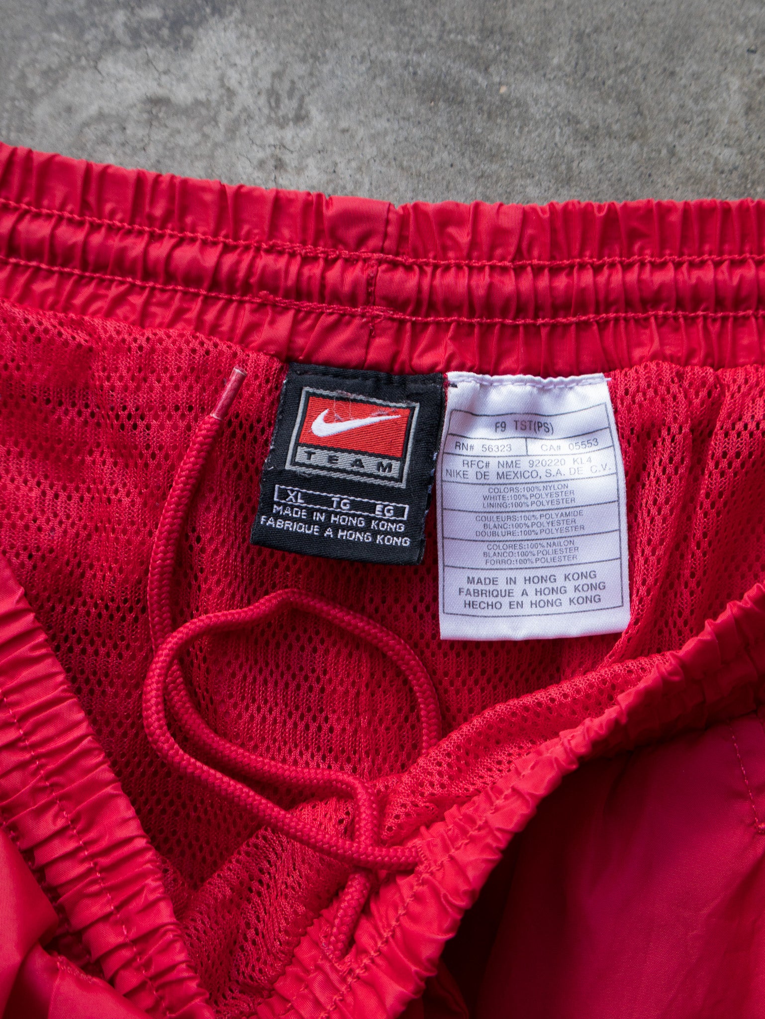 Vintage Red Nike Track Pants (L)