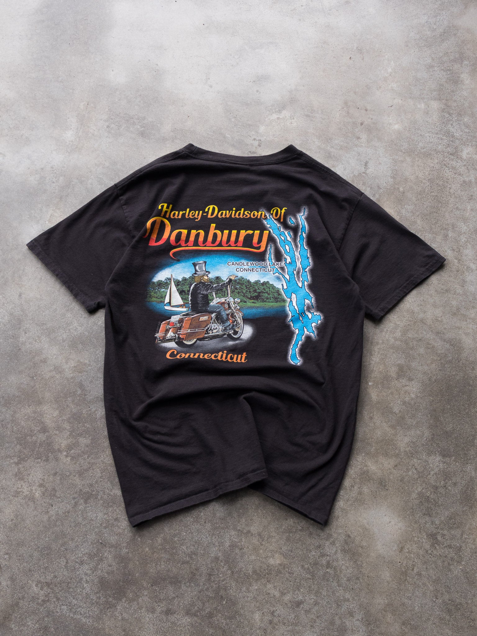 Vintage 2010 Harley-Davidson Of Danbury Connecticut Tee (M)