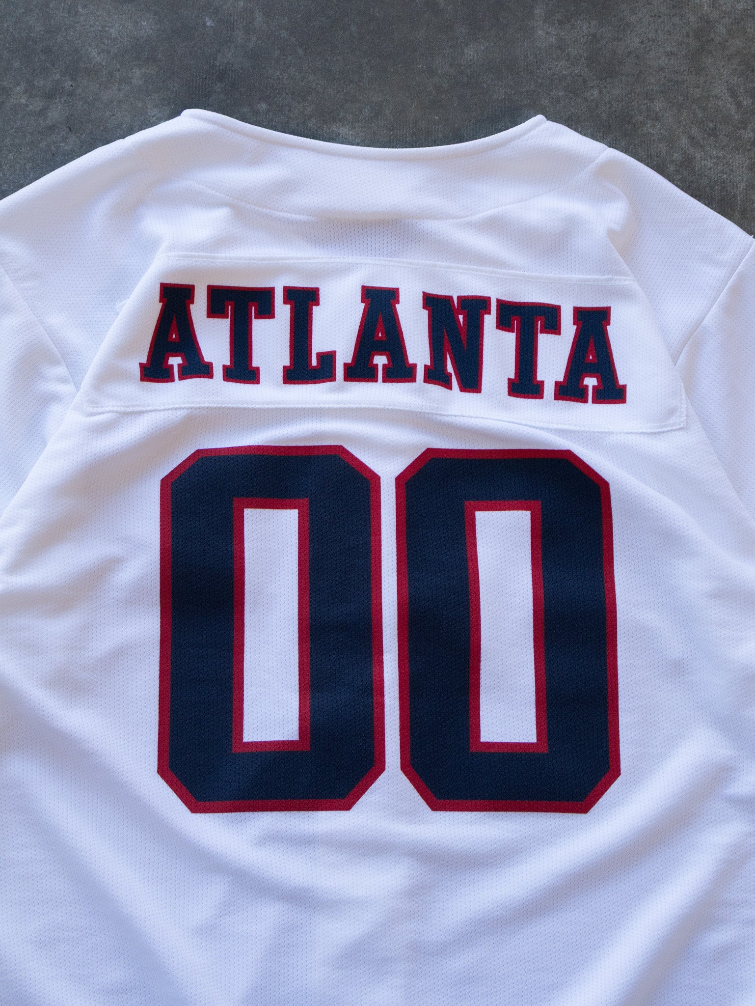 Vintage White Hard Rock Cafe Atlanta Baseball Jersey Tee (M)