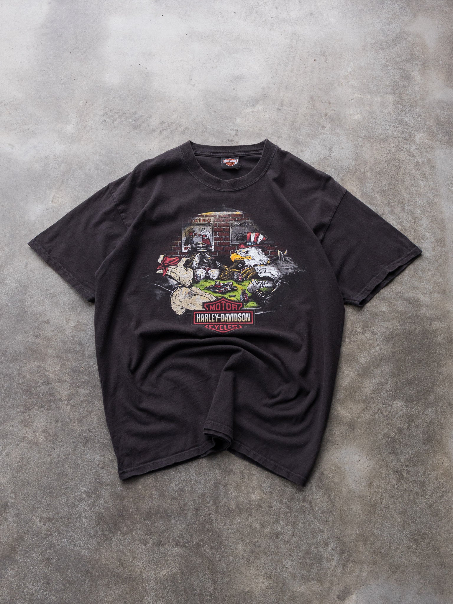 Vintage 2013 1st Capital Harley-Davidson York PA Poker Tee (L)