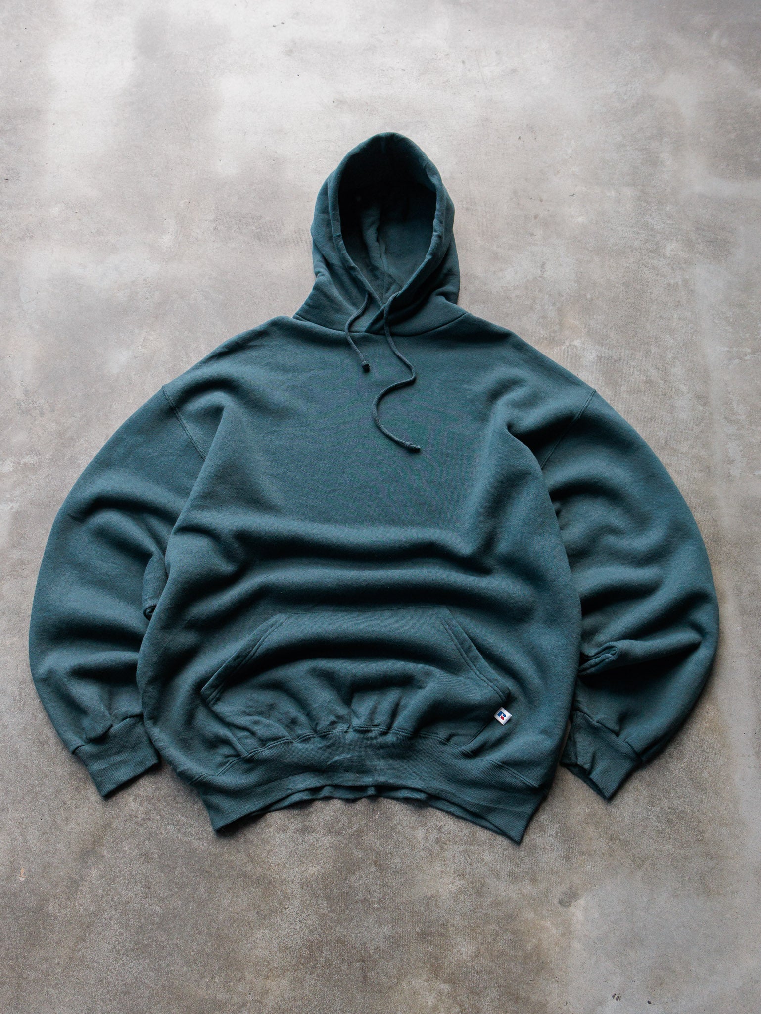 Vintage 00s Green Russell Athletic Hoodie (XL)