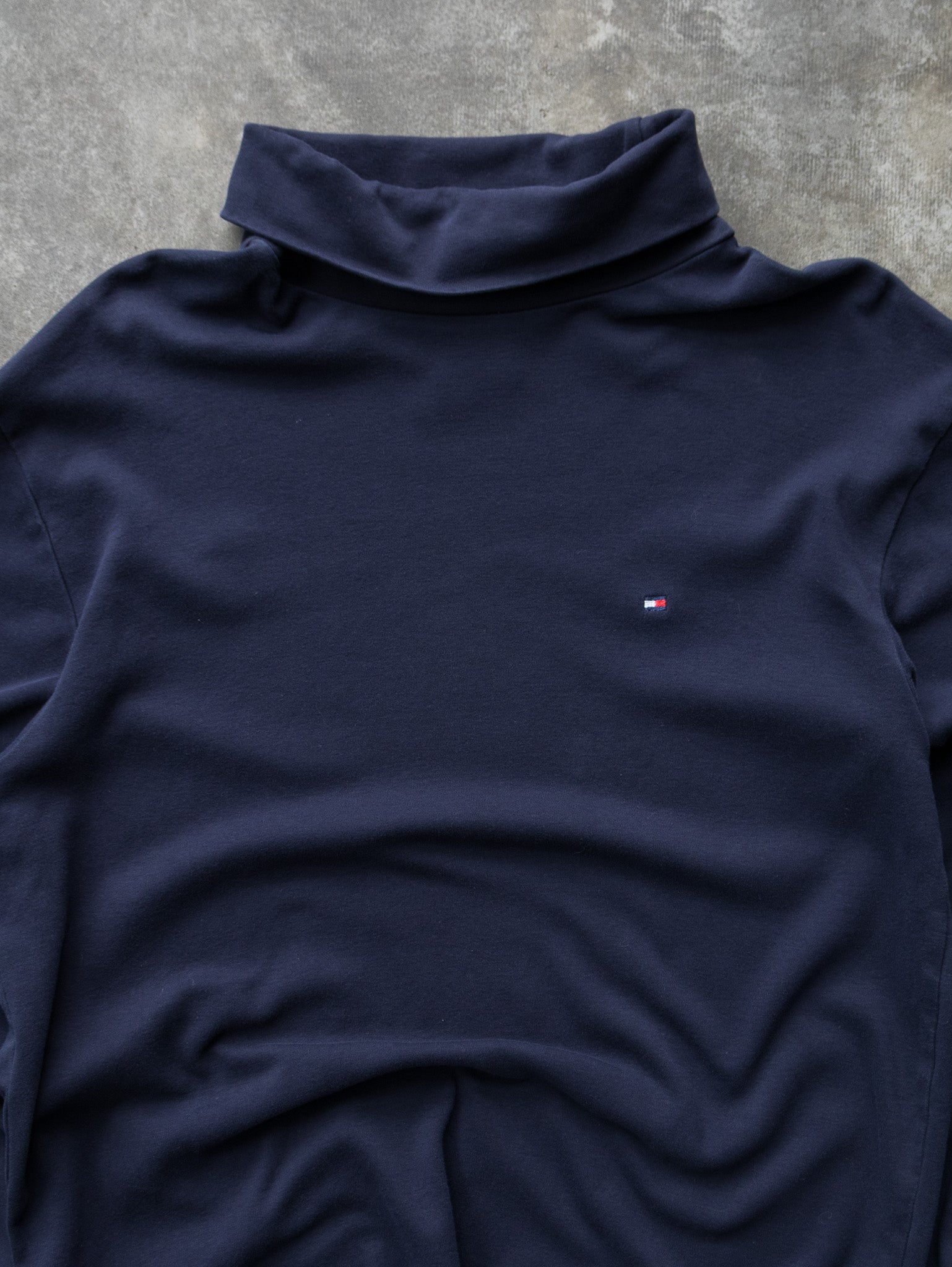 Vintage Navy Tommy Hilfiger Turtleneck (XL)