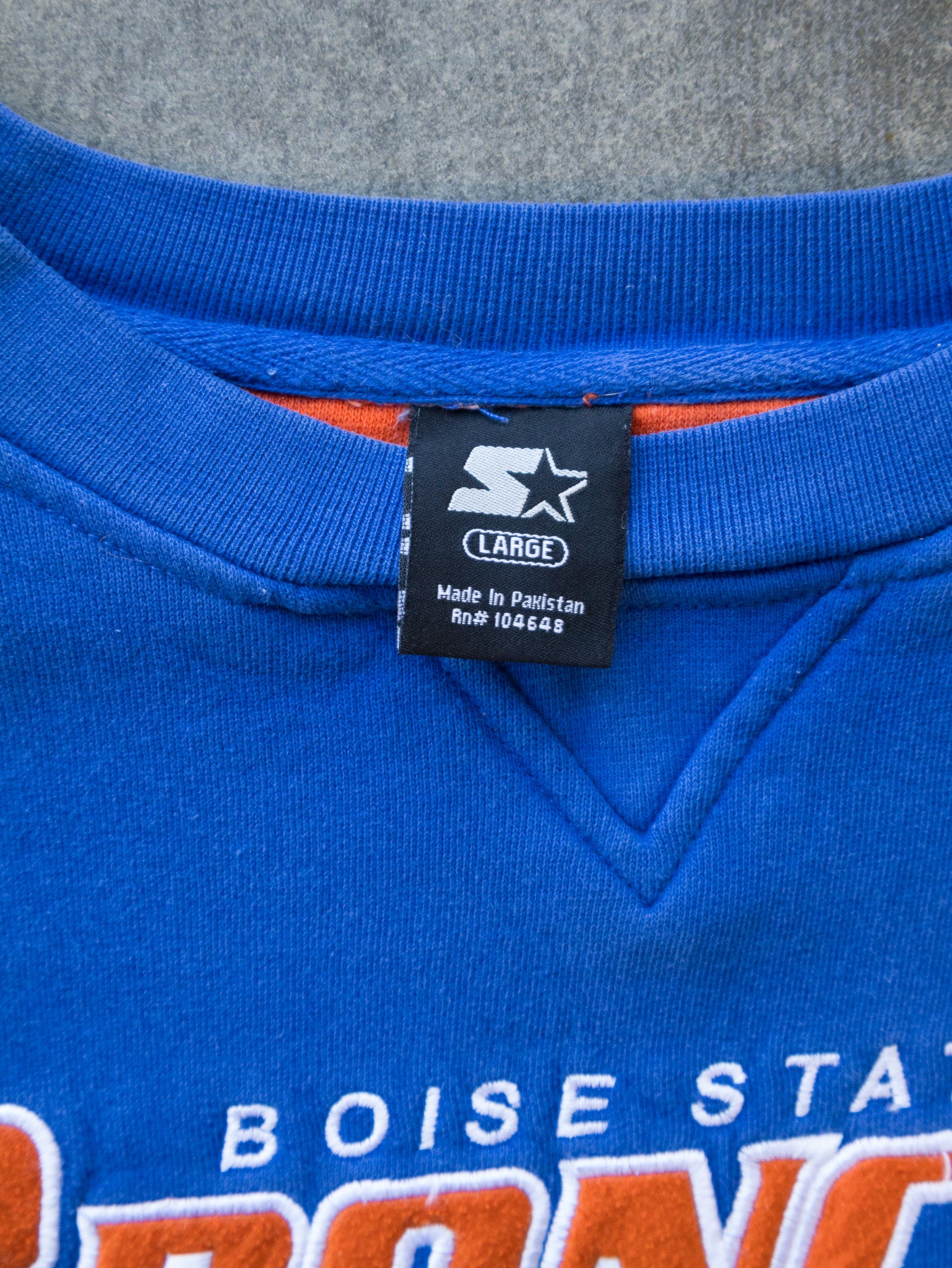 Vintage Blue Boise State Broncos Sweatshirt (L)