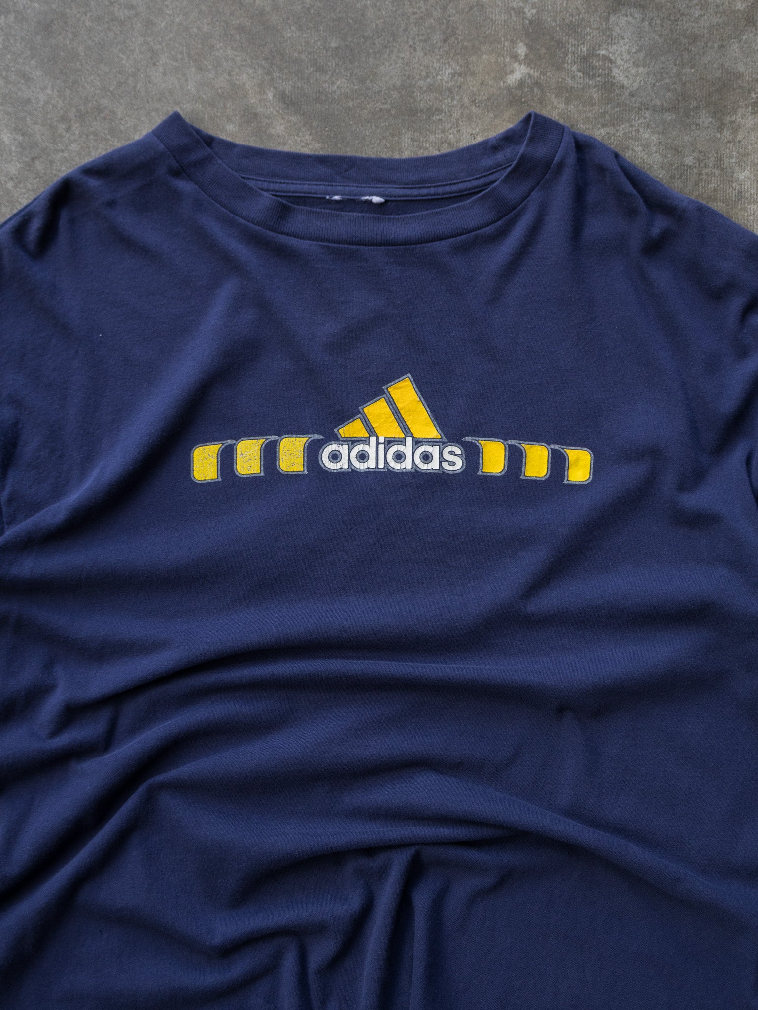Vintage Navy Adidas Long Sleeve (XL)