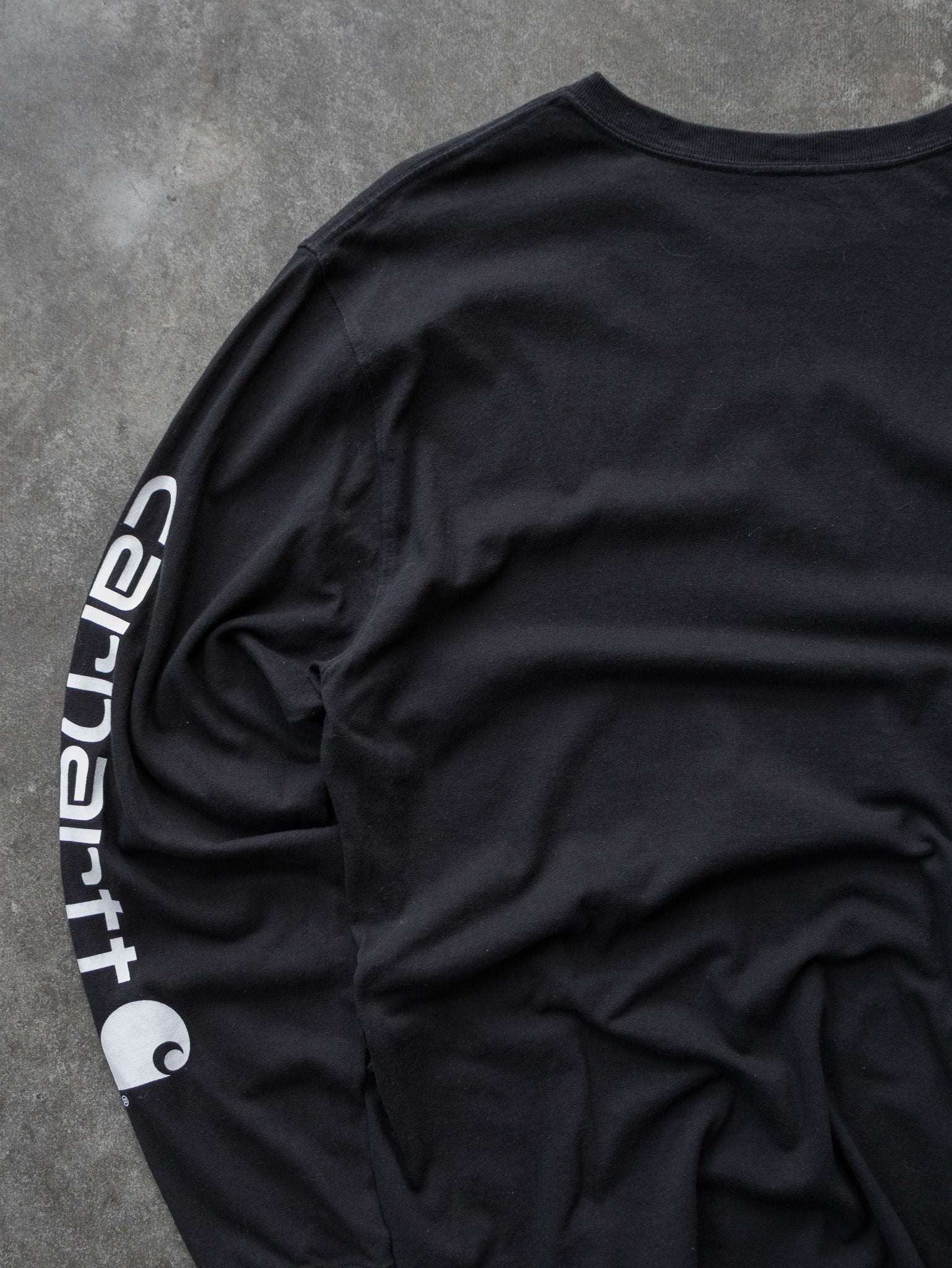 Vintage Black Carhartt Long Sleeve (M)