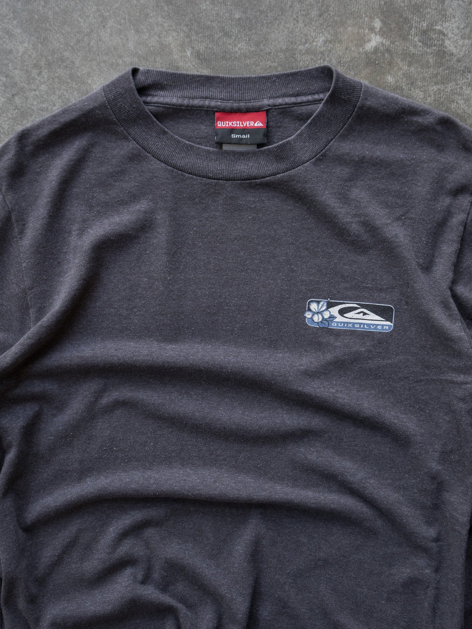 Vintage Charcoal Quiksilver Long Sleeve (S)