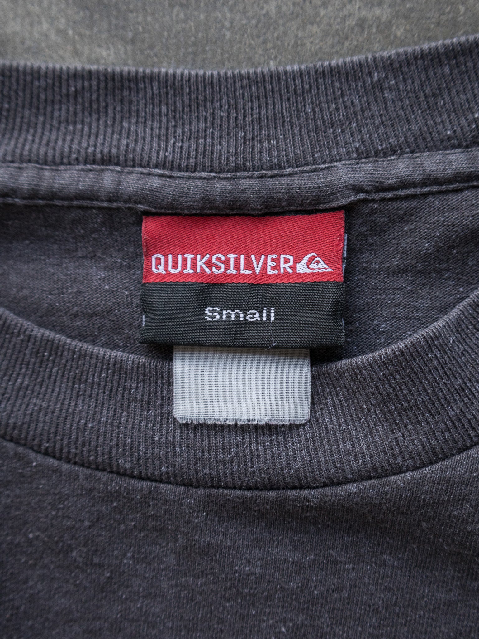 Vintage Charcoal Quiksilver Long Sleeve (S)
