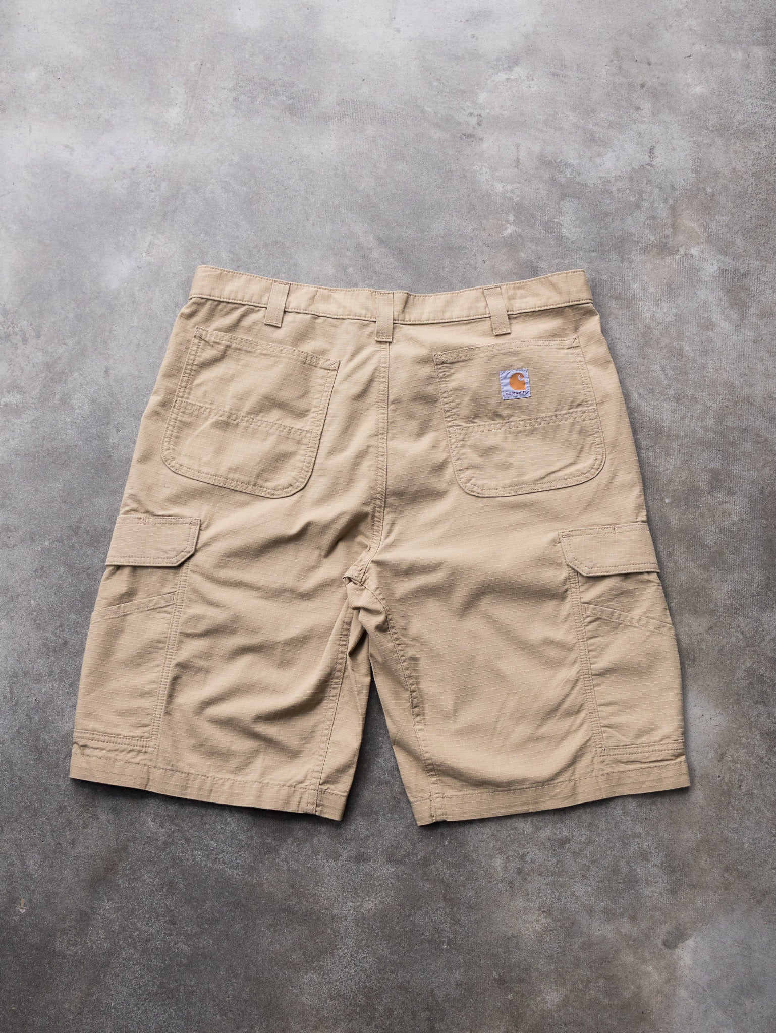 Vintage Tan Carhartt Ripstop Cargo Shorts (W36)