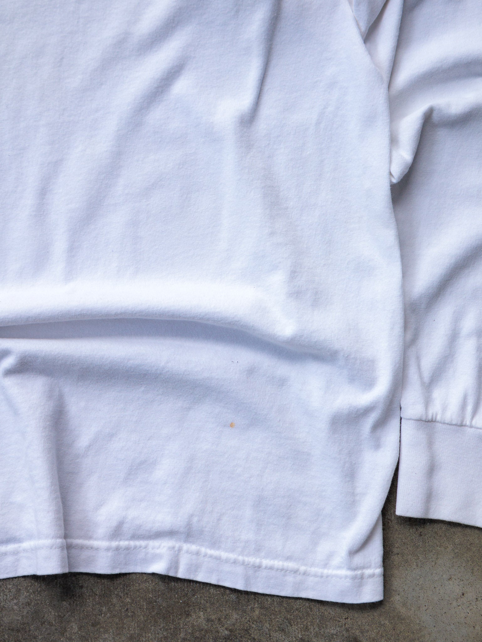 Vintage White Adidas Long Live Sport Long Sleeve (M)