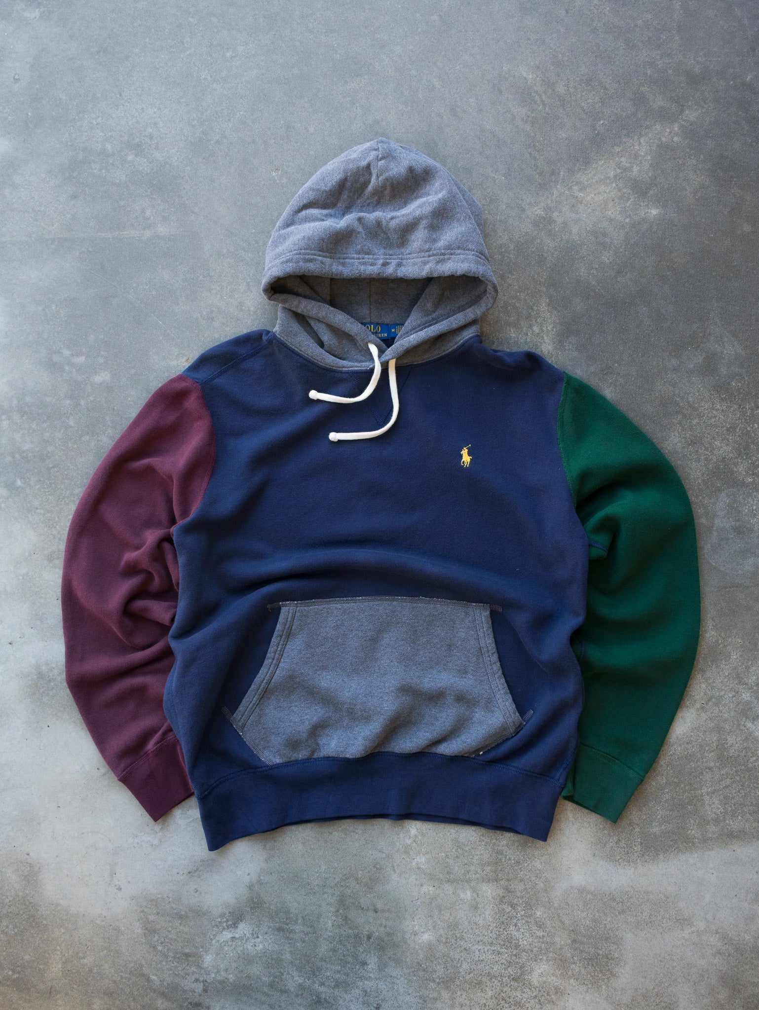 Vintage Polo Ralph Lauren Colour Block Hoodie (M)