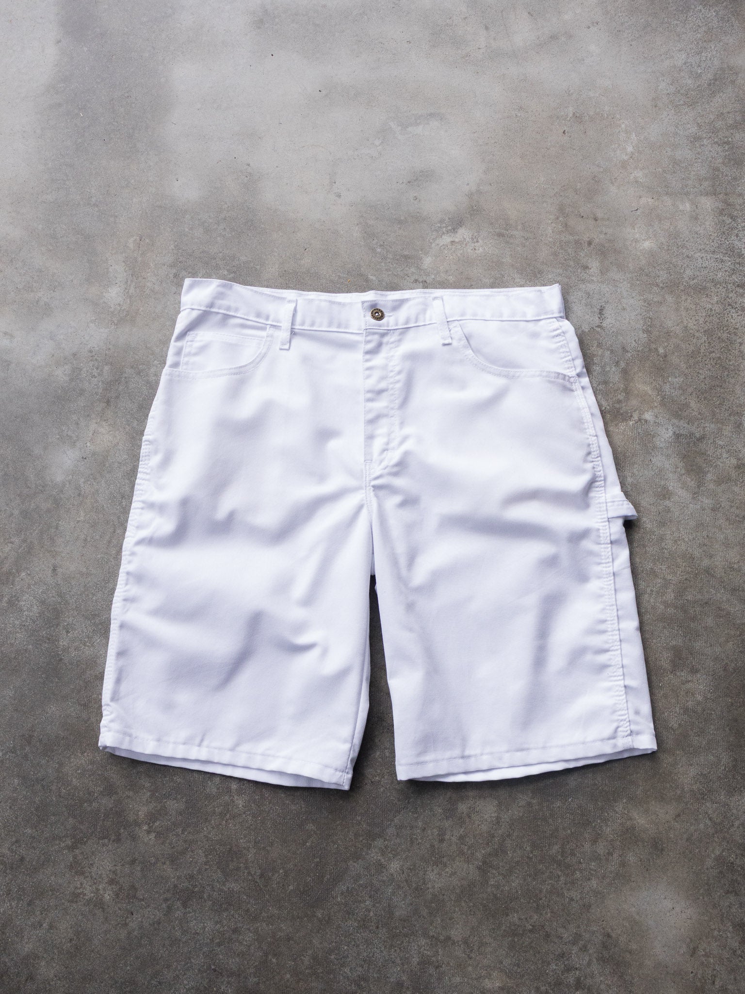 Vintage White Dickies Carpenter Shorts (W34)