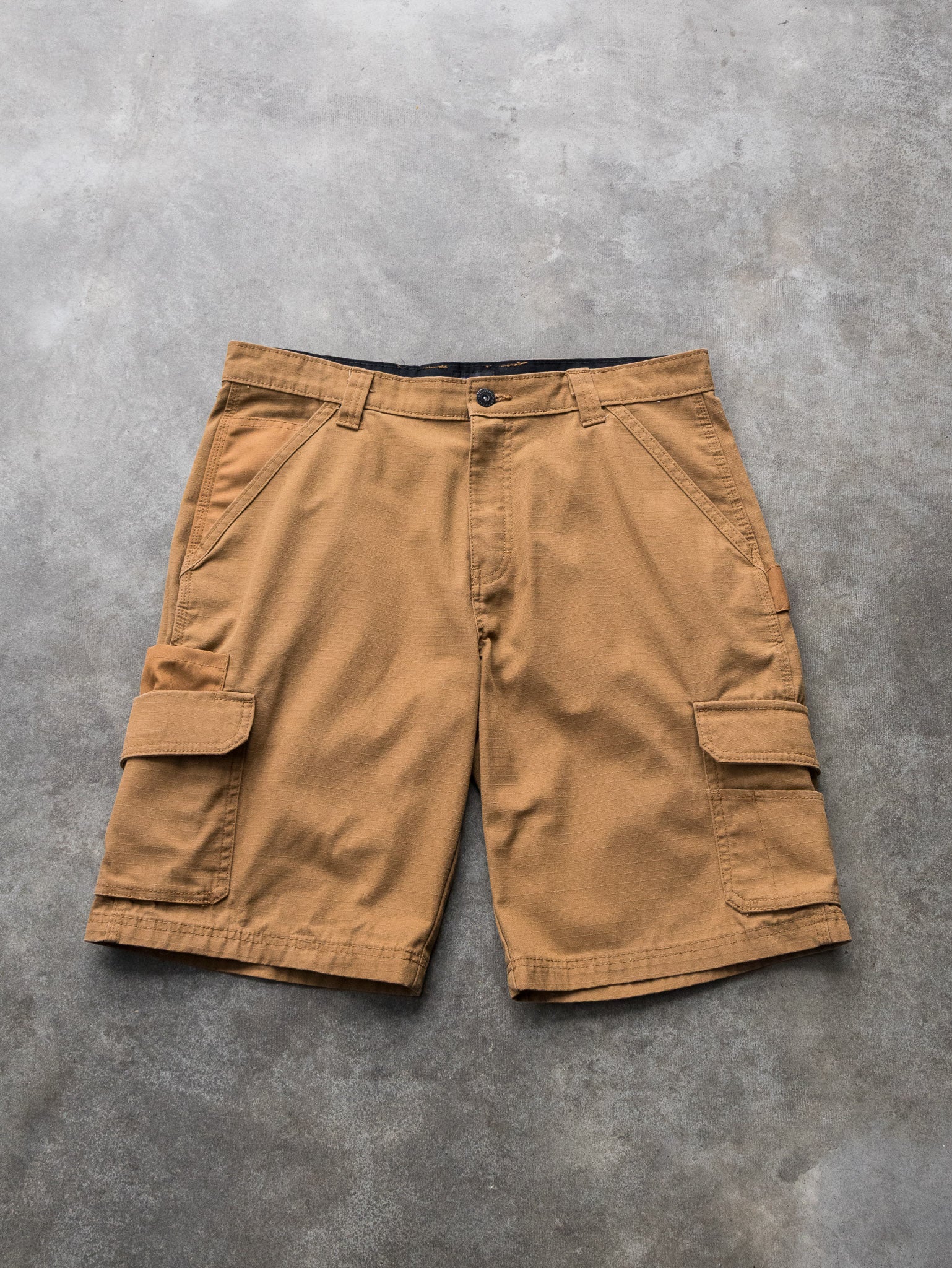Vintage Brown Dickies Cargo Ripstop Shorts (W32)
