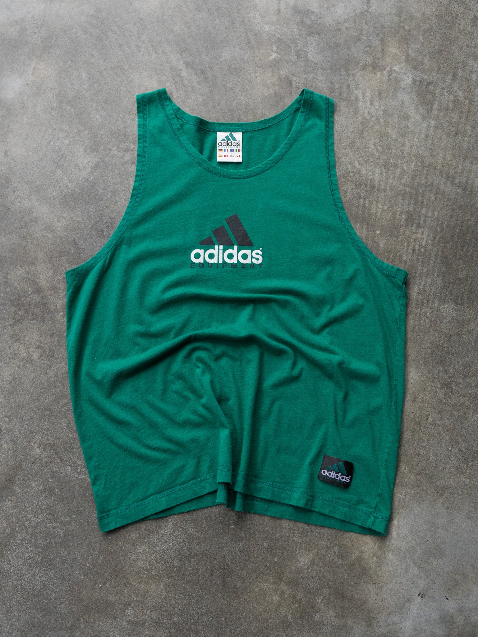 Vintage Green Adidas Equipment Tank (L)