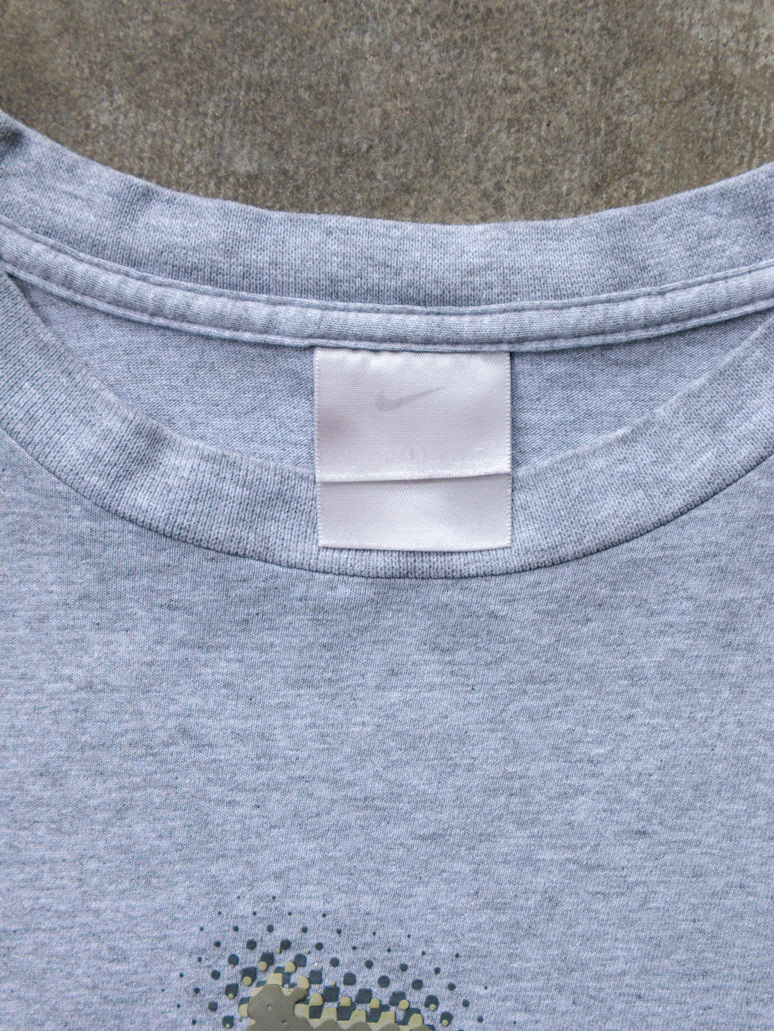 Vintage Grey Nike Just Do It Puff Graphic Tee (L)
