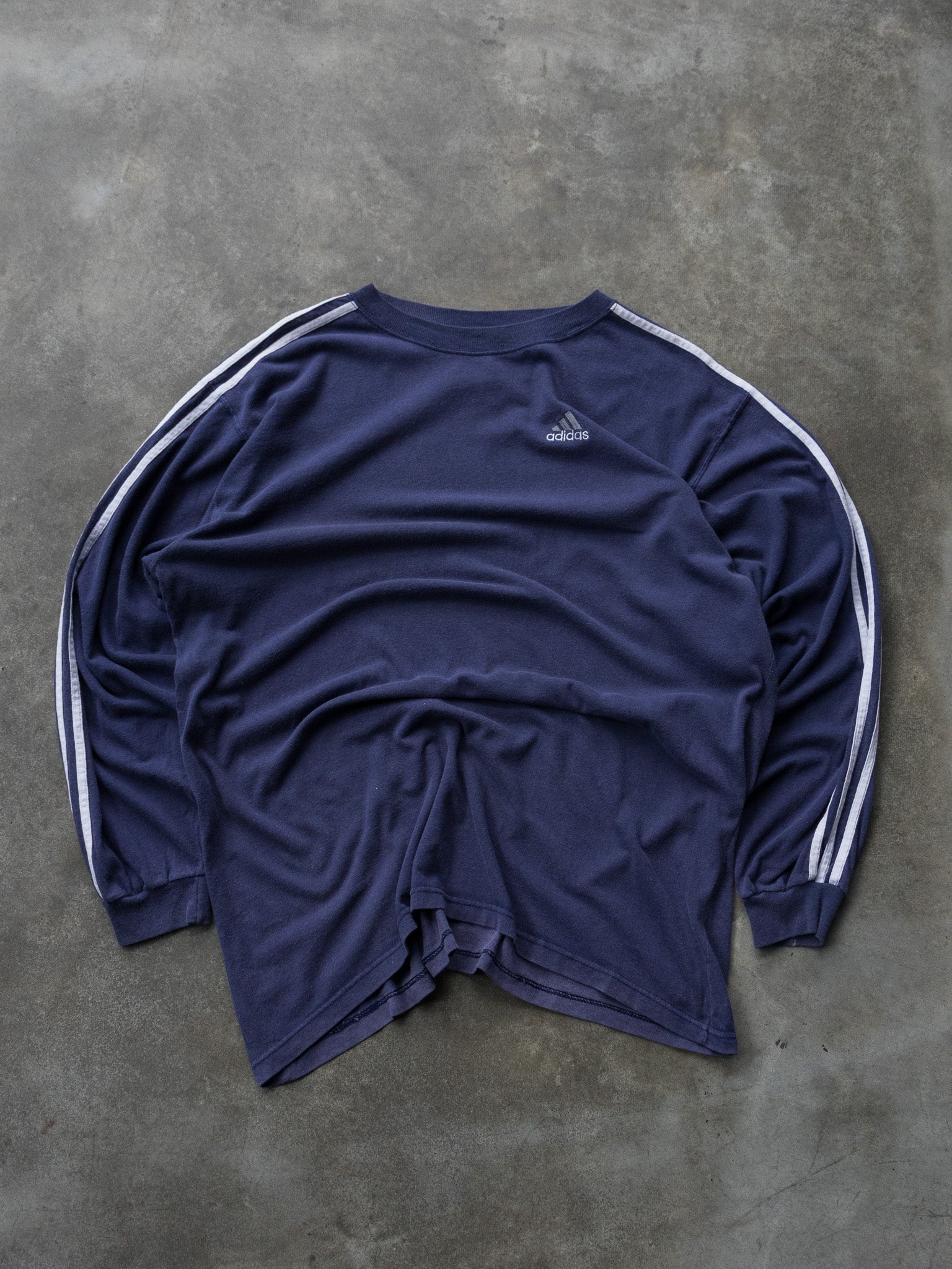 Vintage Navy Adidas Long Sleeve (L)