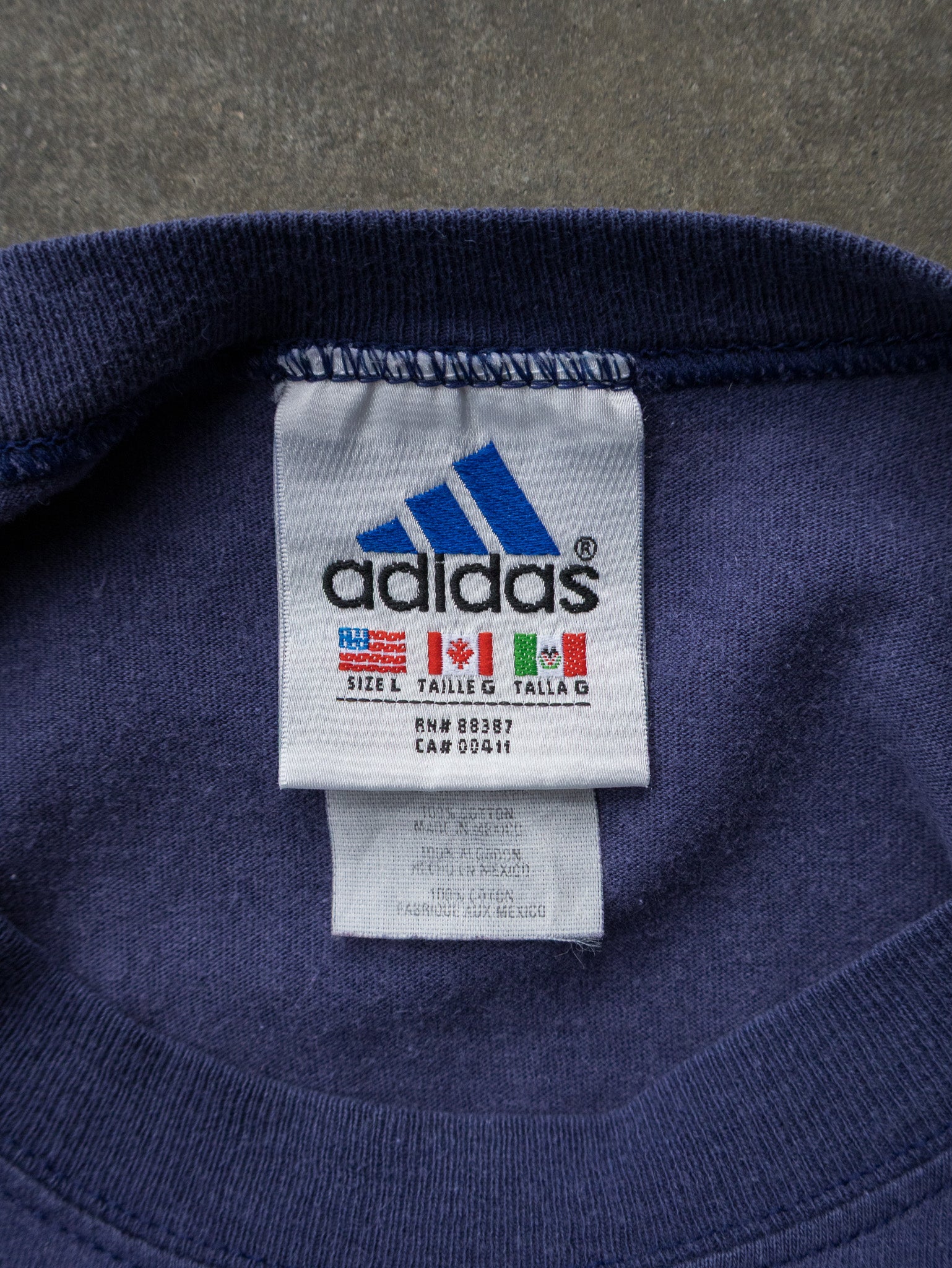 Vintage Navy Adidas Long Sleeve (L)