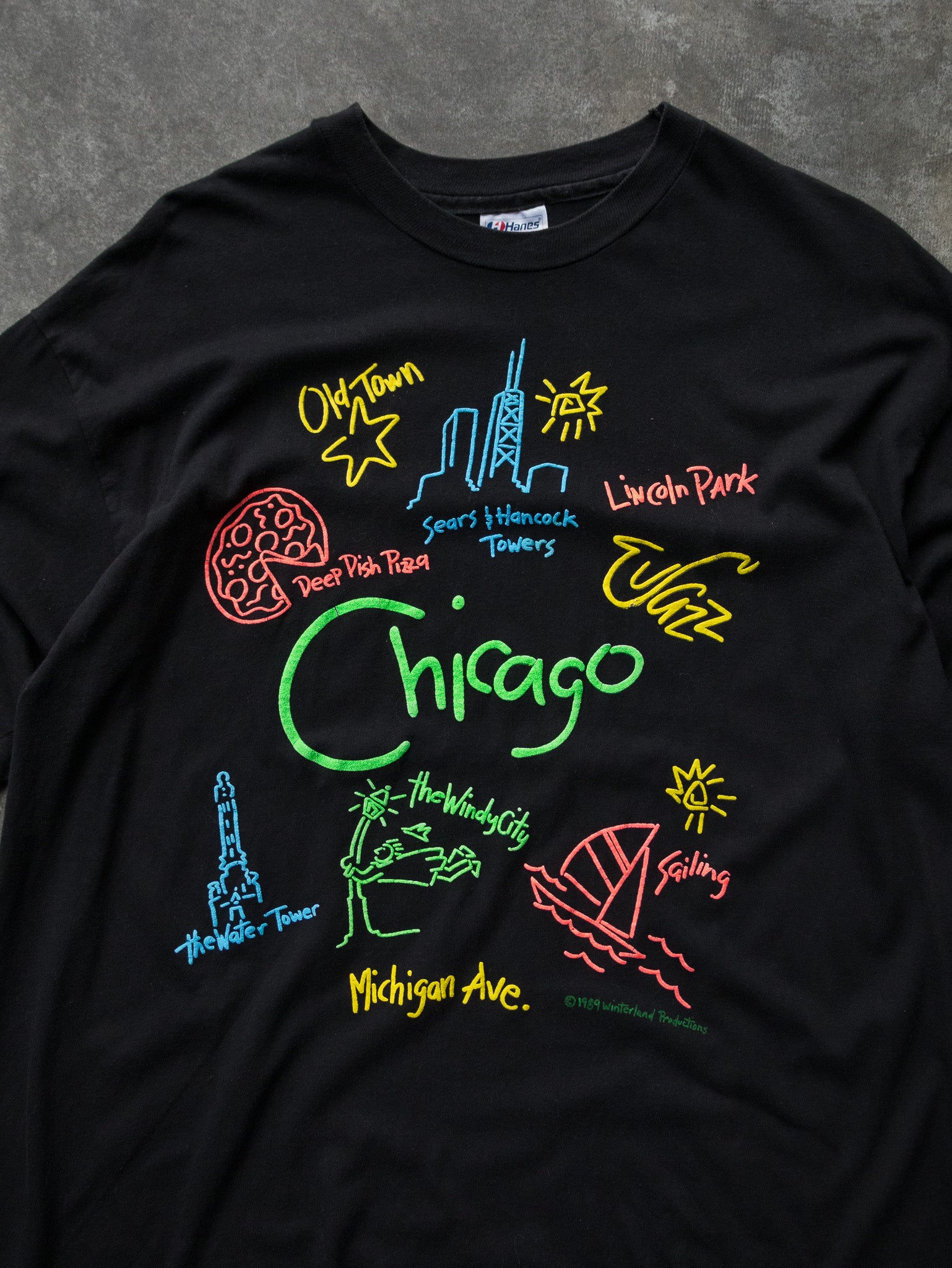 Vintage 1989 Chicago Skyline Tee (XL)