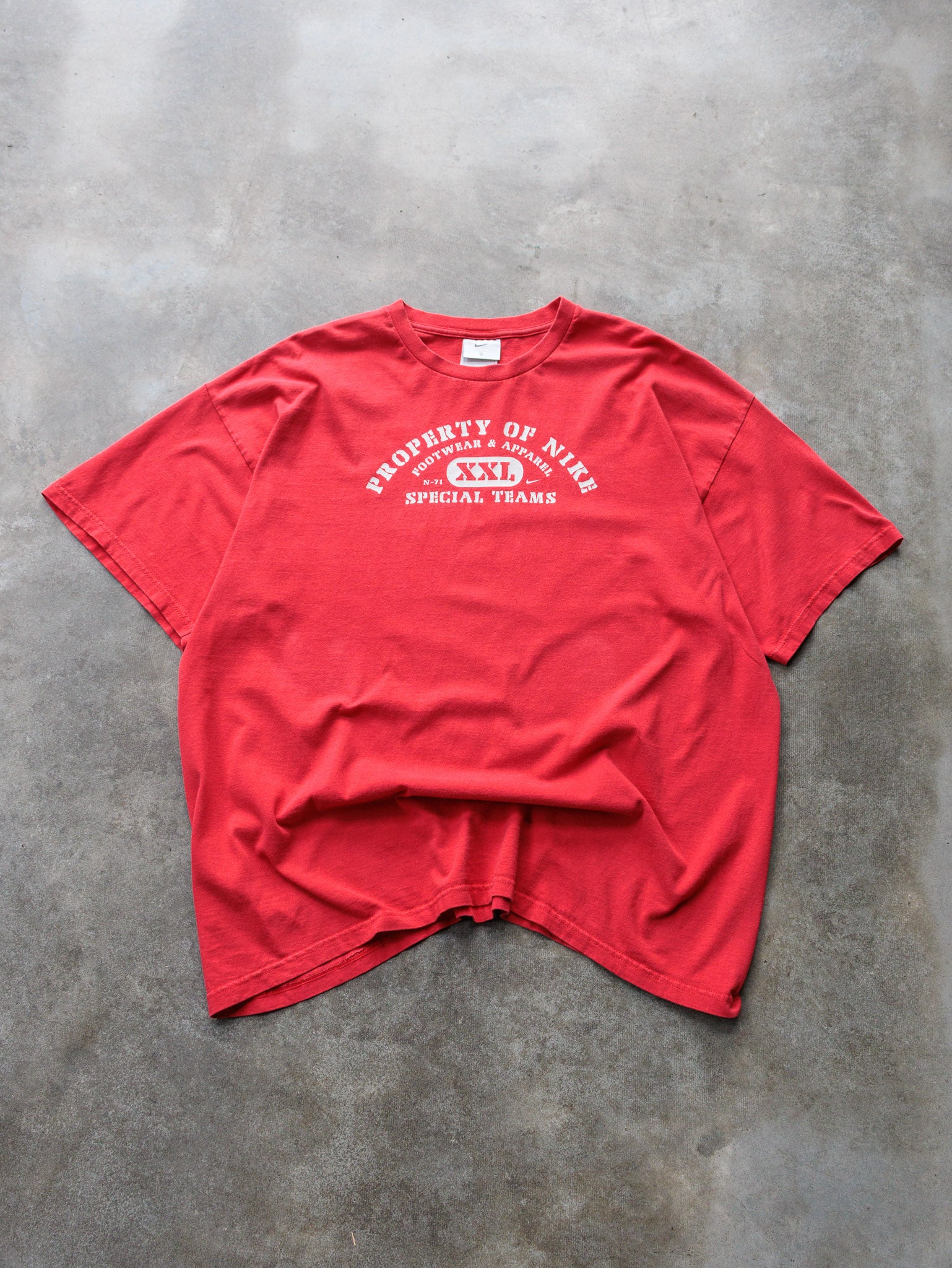 Vintage 00s Red Nike Property Of Tee (XL)