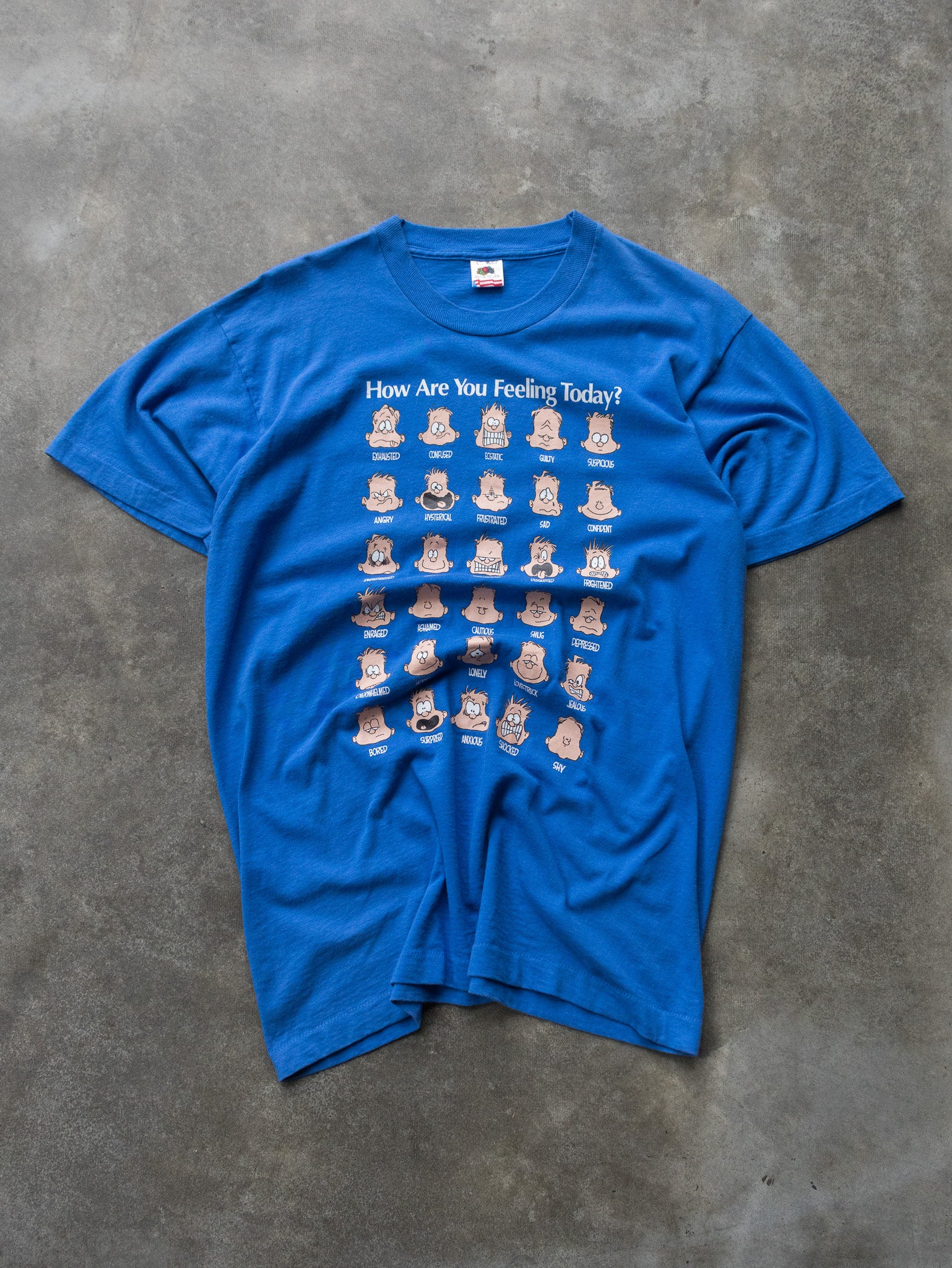 Vintage 90s “How Are You Feeling Today?” Graphic Tee (L)