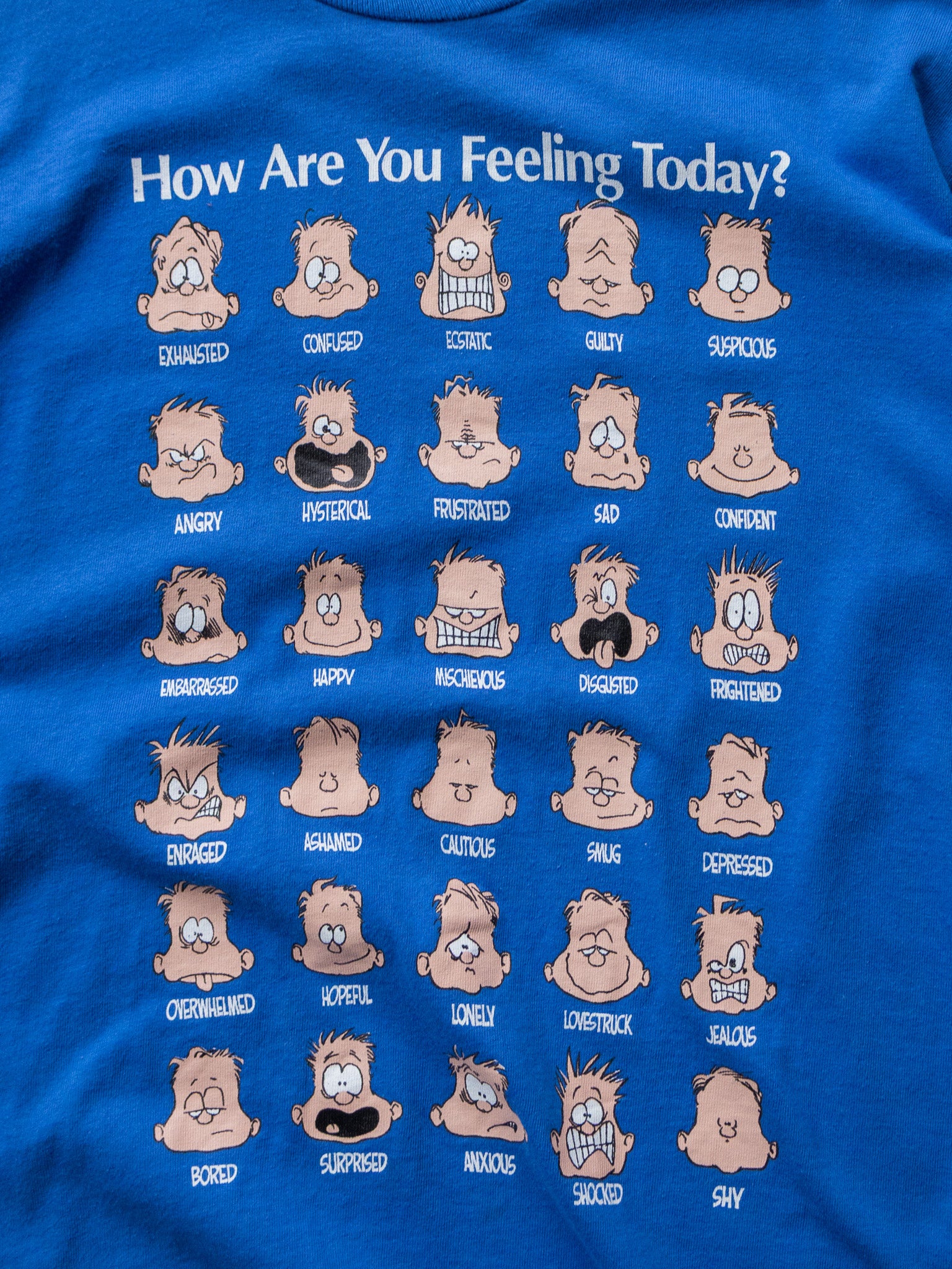 Vintage 90s “How Are You Feeling Today?” Graphic Tee (L)