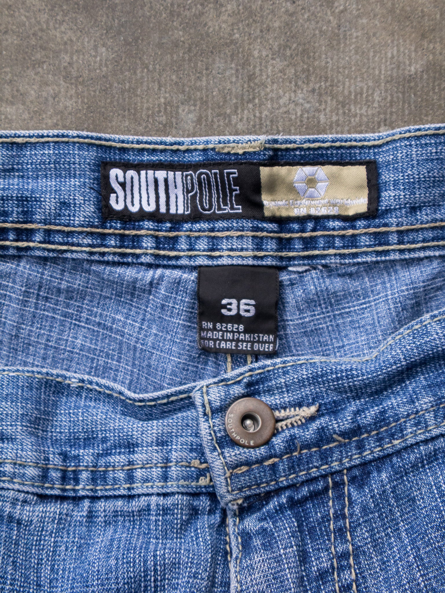 Vintage Blue Southpole Denim Shorts (W36)