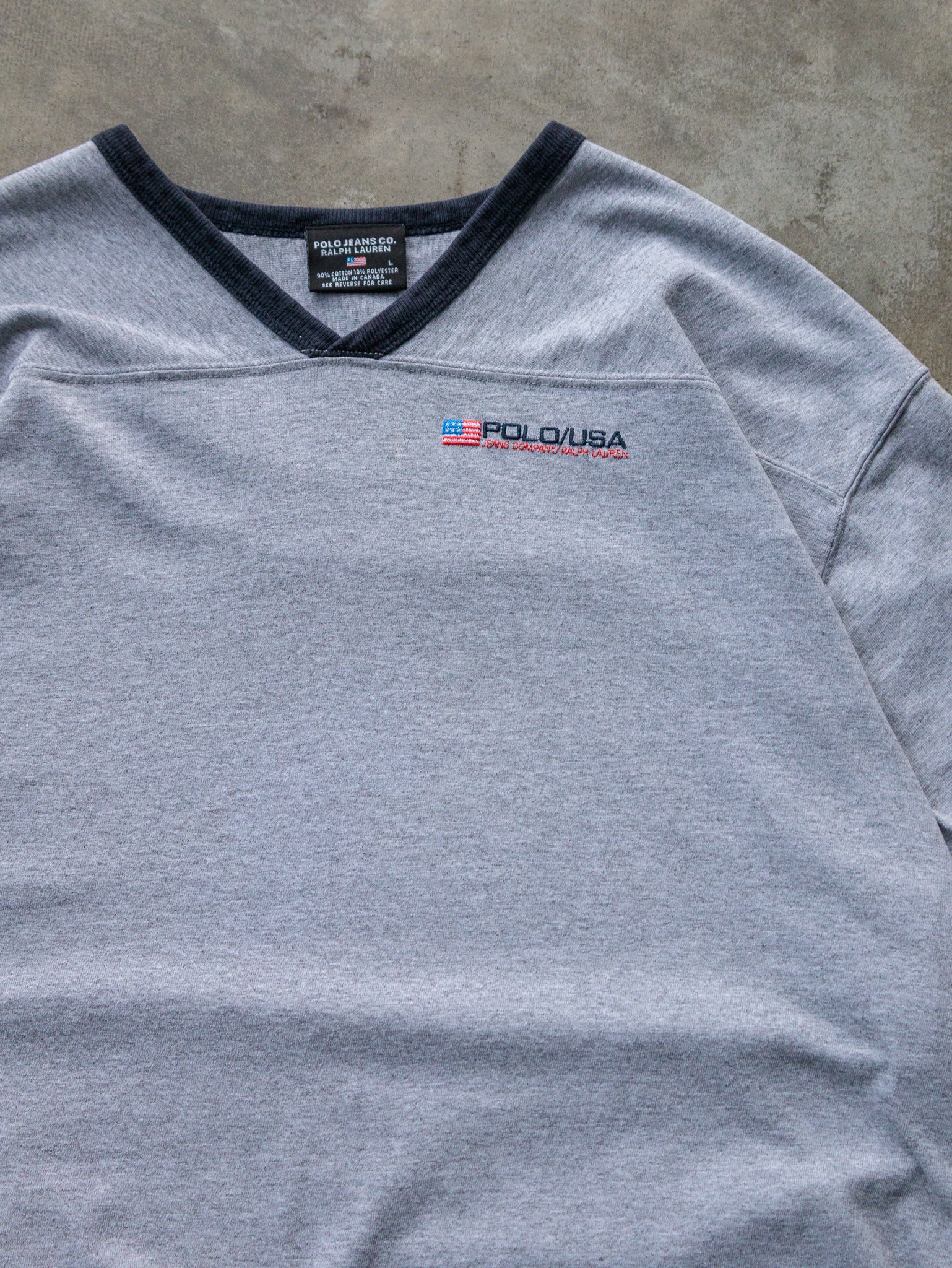 Vintage 90s Polo Ralph Lauren Ringer Tee (L)
