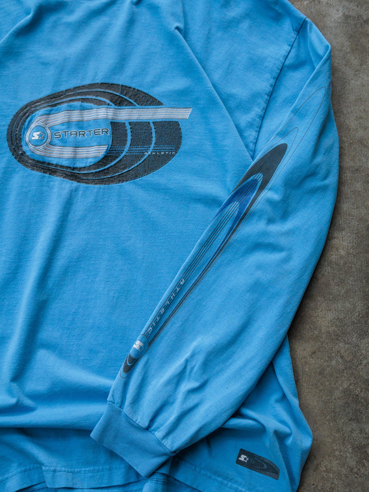 Vintage 00s Blue Starter Long Sleeve (XL)