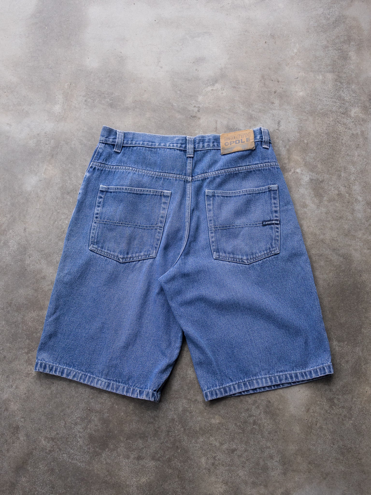 Vintage Blue Southpole Denim Shorts (W36)