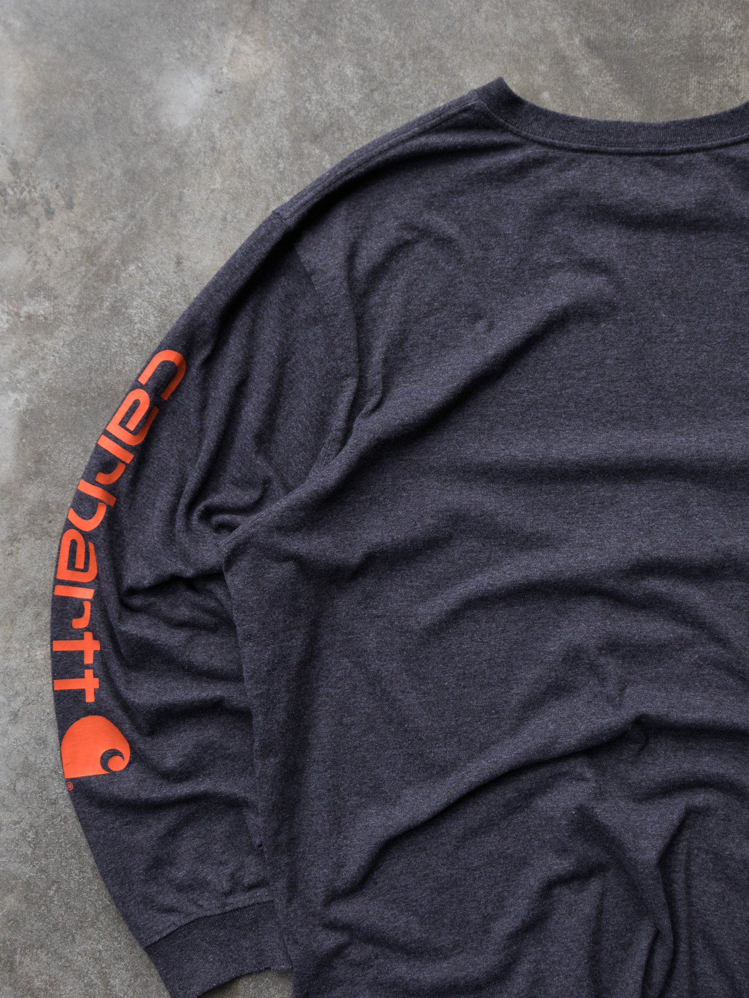 Vintage Charcoal Carhartt Long Sleeve (XL)