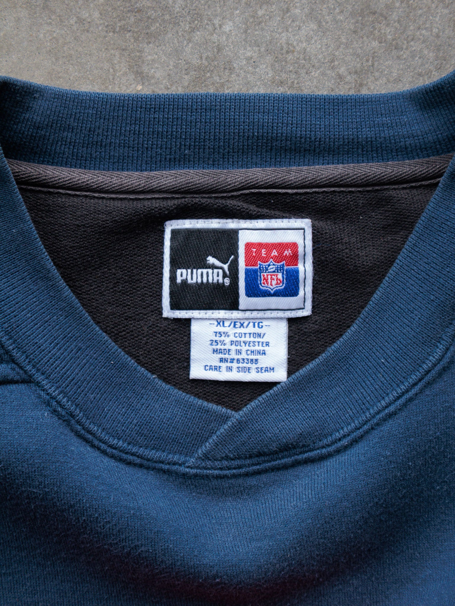 Vintage Navy Puma Denver Broncos Sweatshirt (XL)