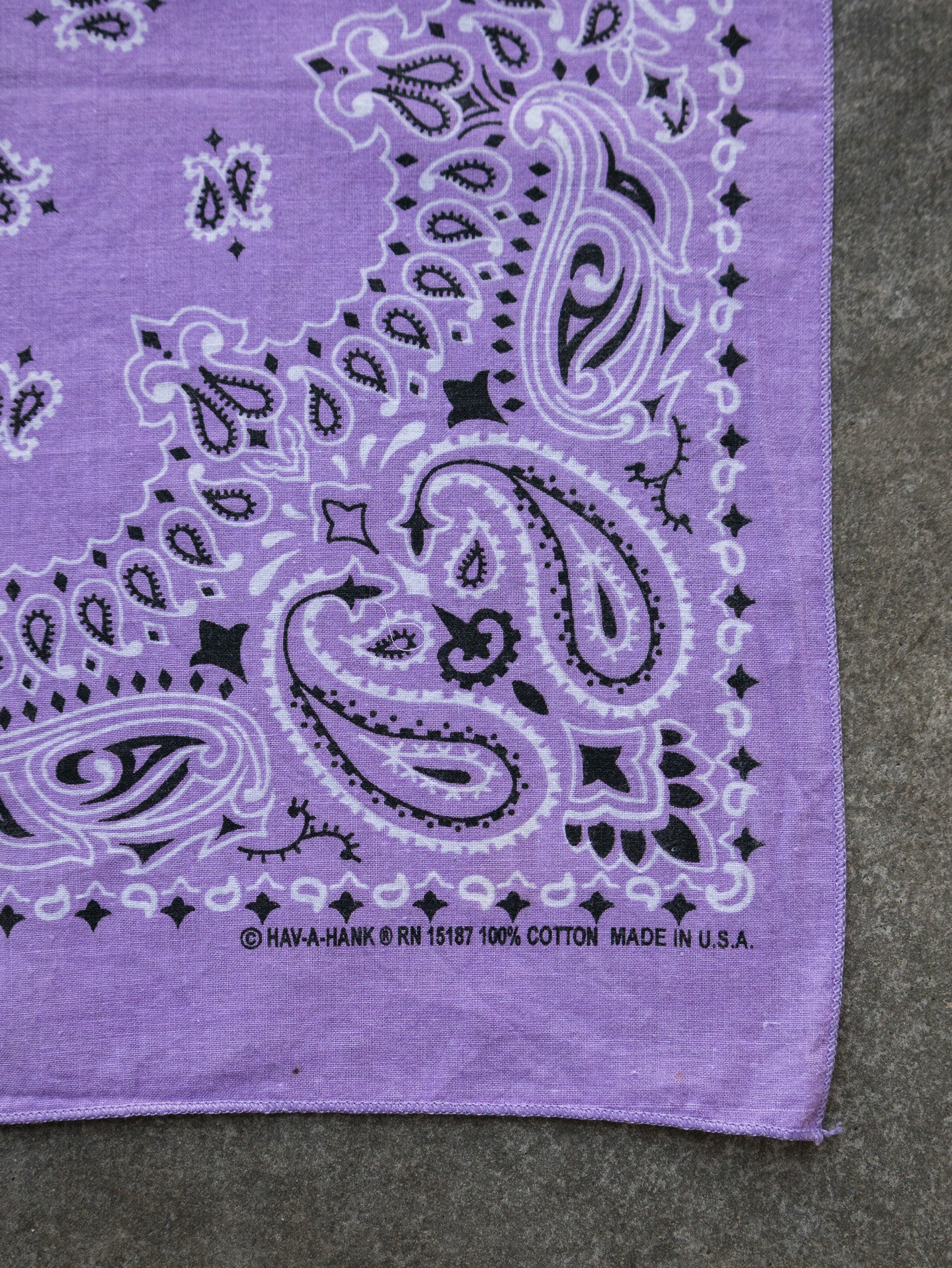 Vintage Lilac Paisley Bandana
