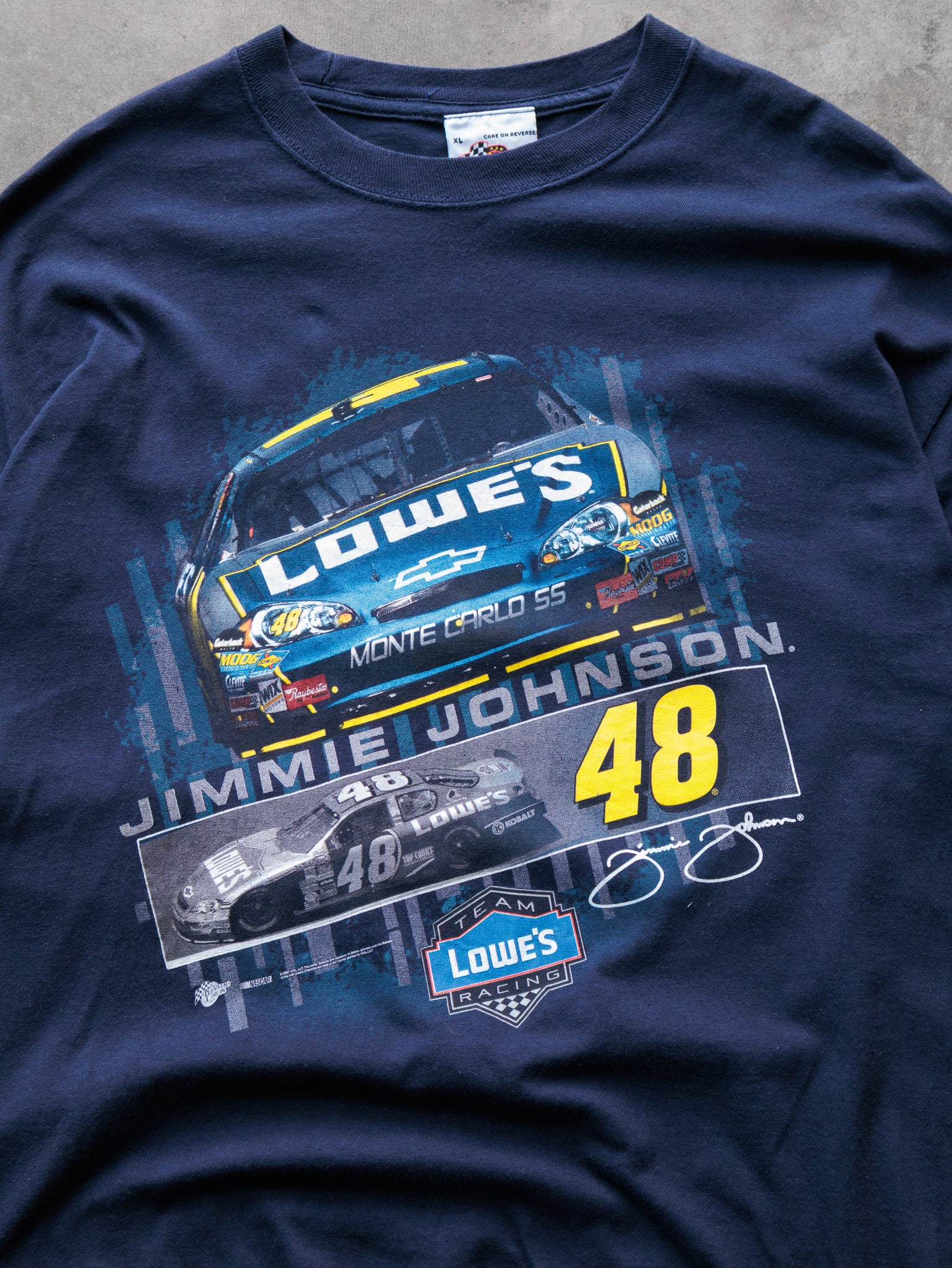 Vintage 00s Navy Jimmie Johnson NASCAR Tee (XL)