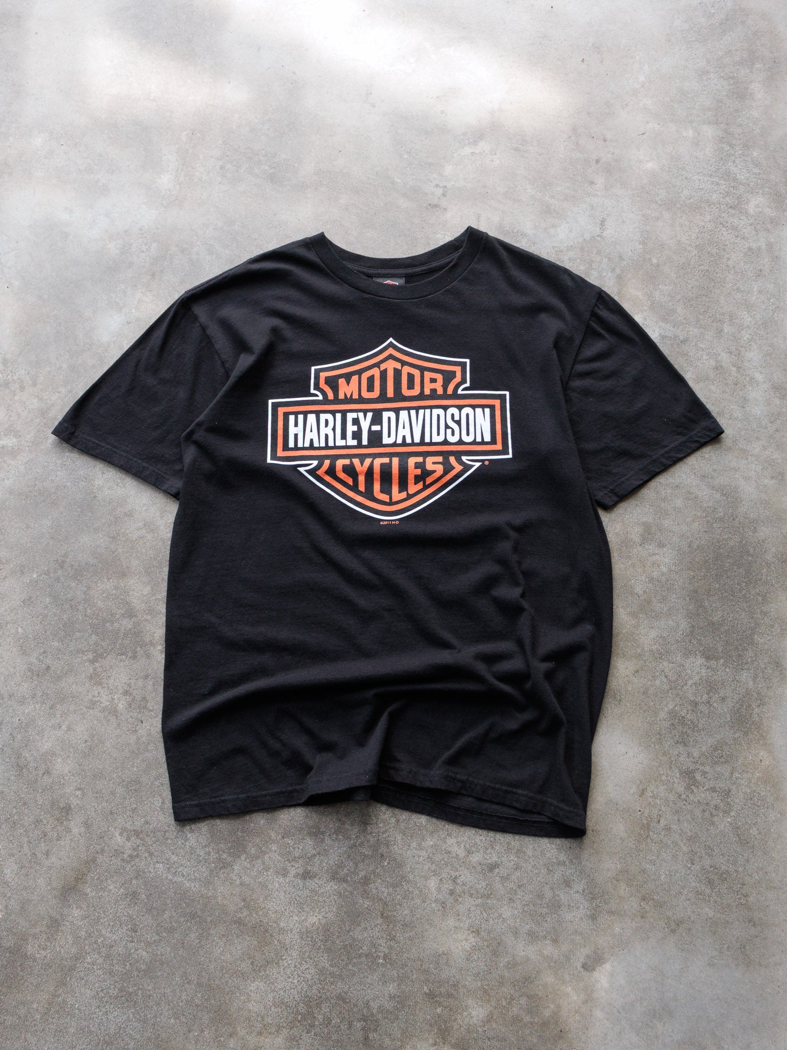 Vintage Black Harley-Davidson Asheboro NC Tee (L)