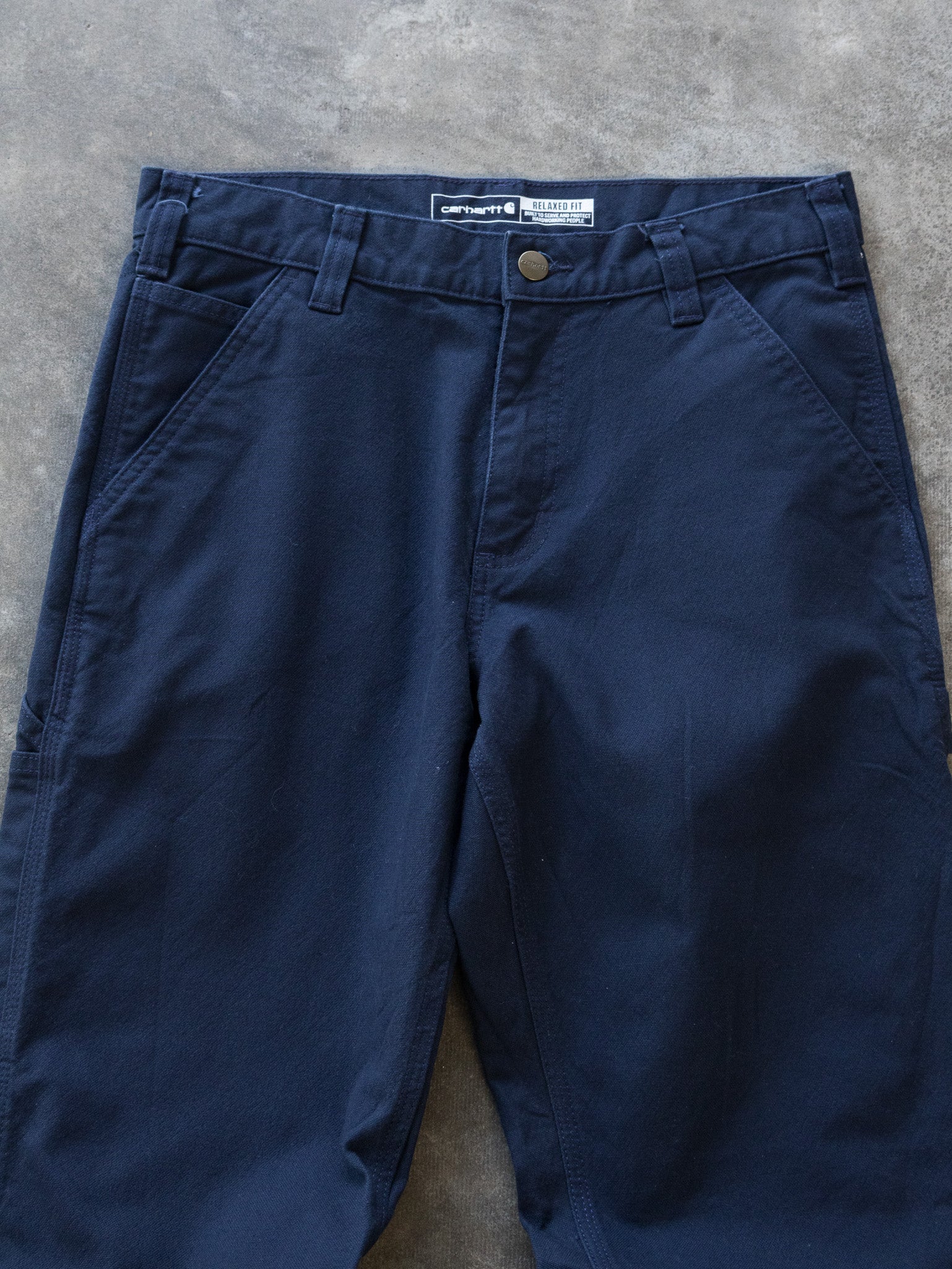 Vintage Navy Carhartt Carpenter Pants (W30)