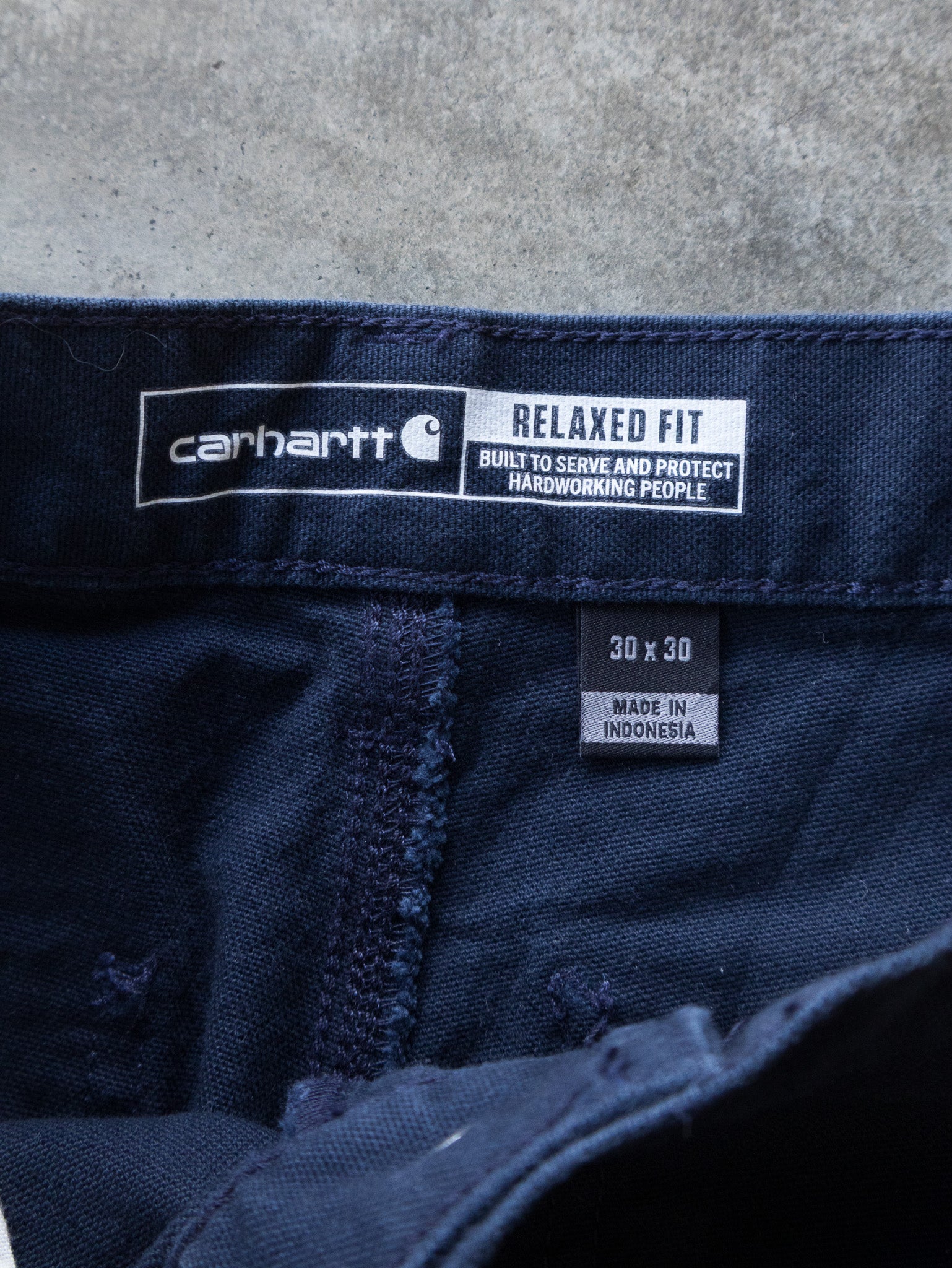Vintage Navy Carhartt Carpenter Pants (W30)