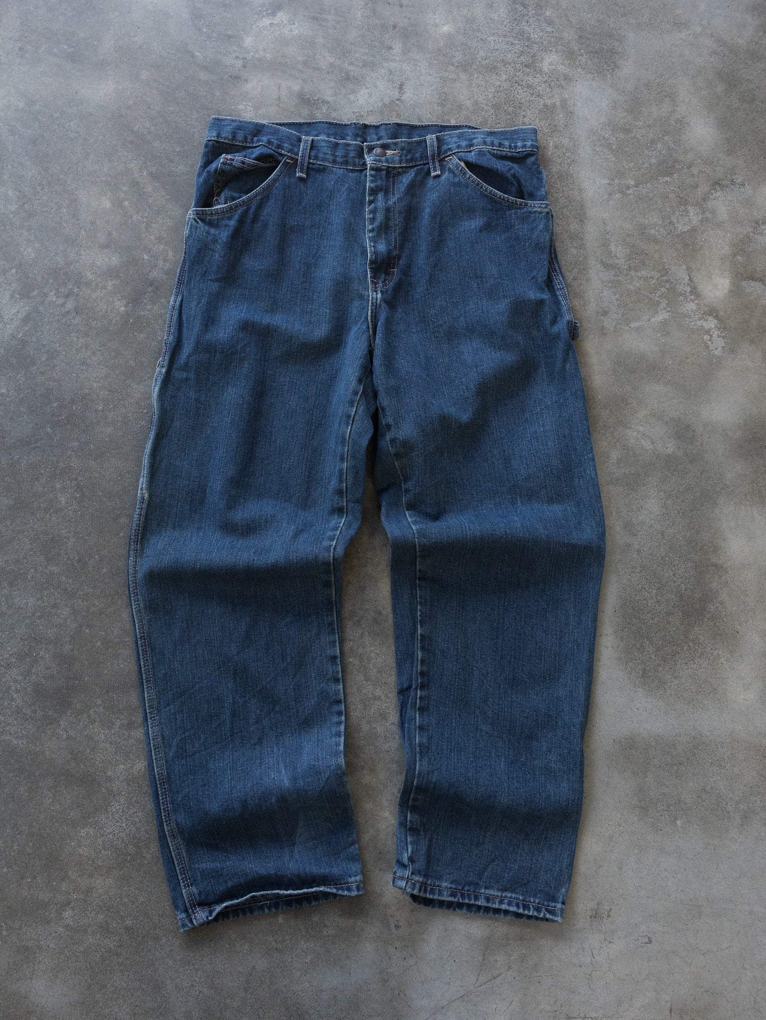 Vintage Mid Wash Dickies Carpenter Jeans (W34)