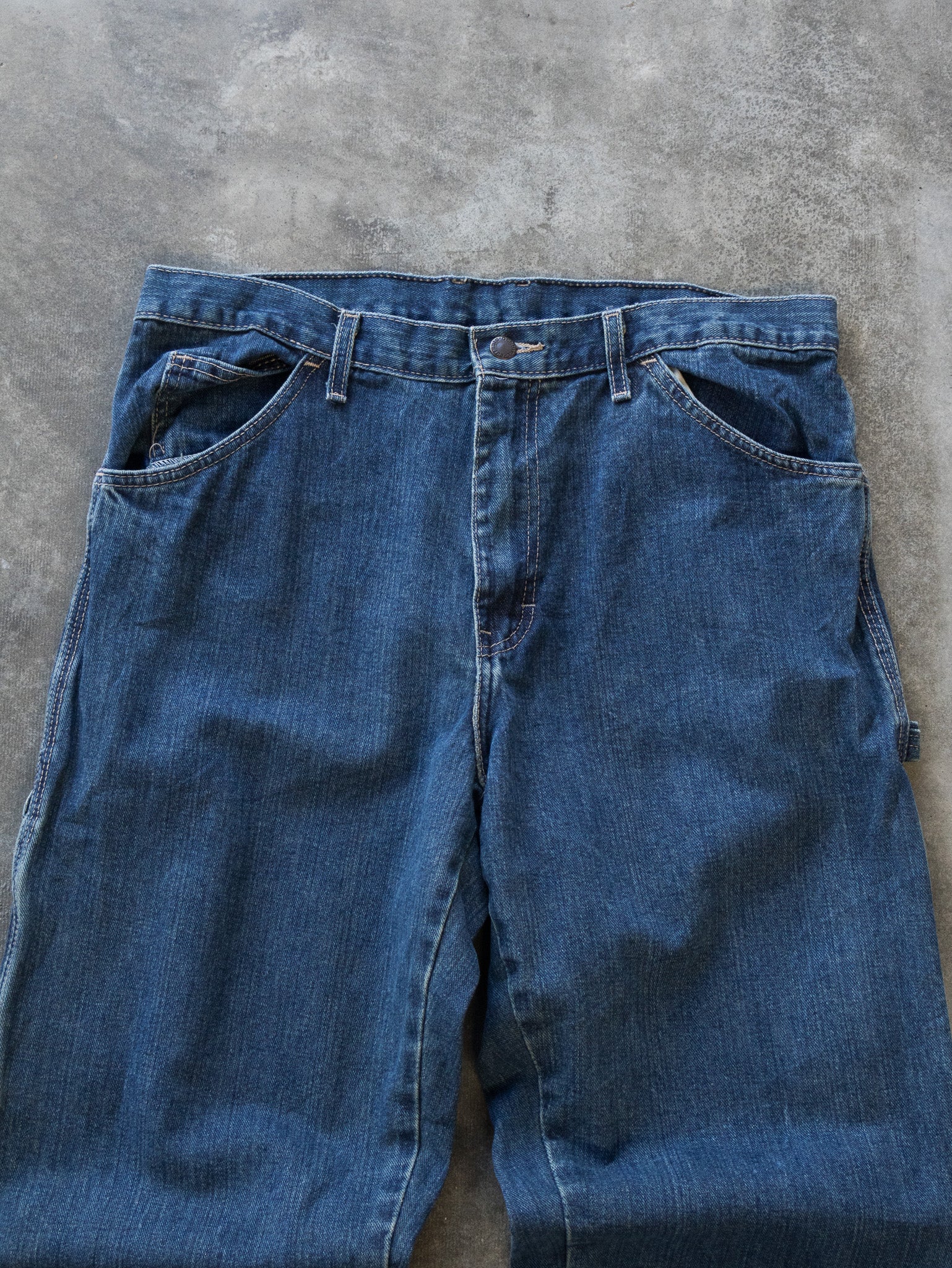 Vintage Mid Wash Dickies Carpenter Jeans (W34)