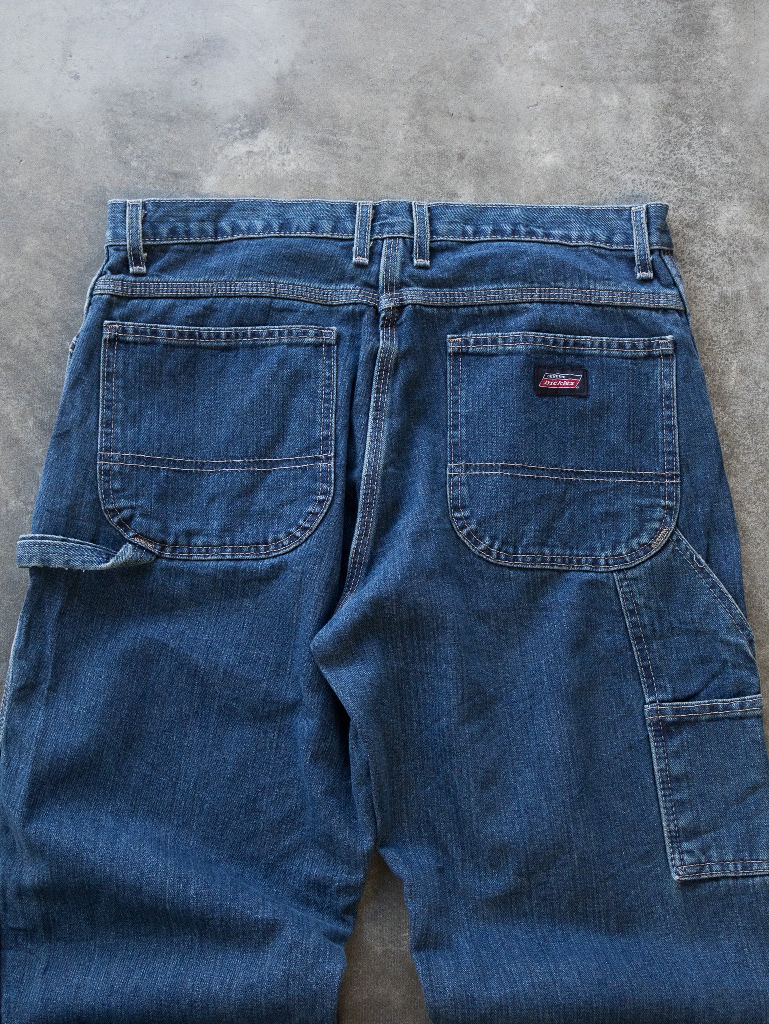 Vintage Mid Wash Dickies Carpenter Jeans (W34)
