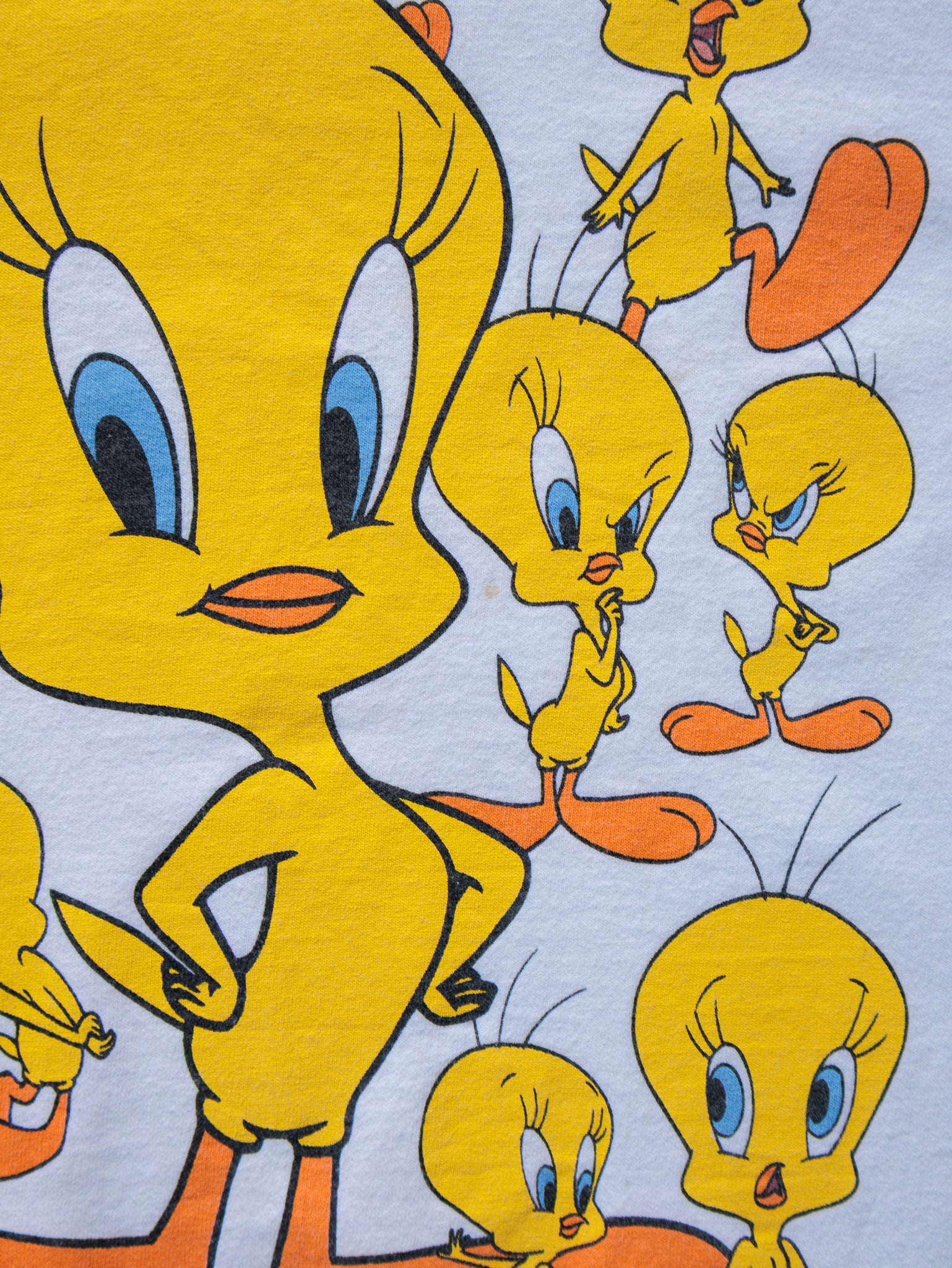 Vintage 90s White Warner Bros. Tweety Bird Tee (L)