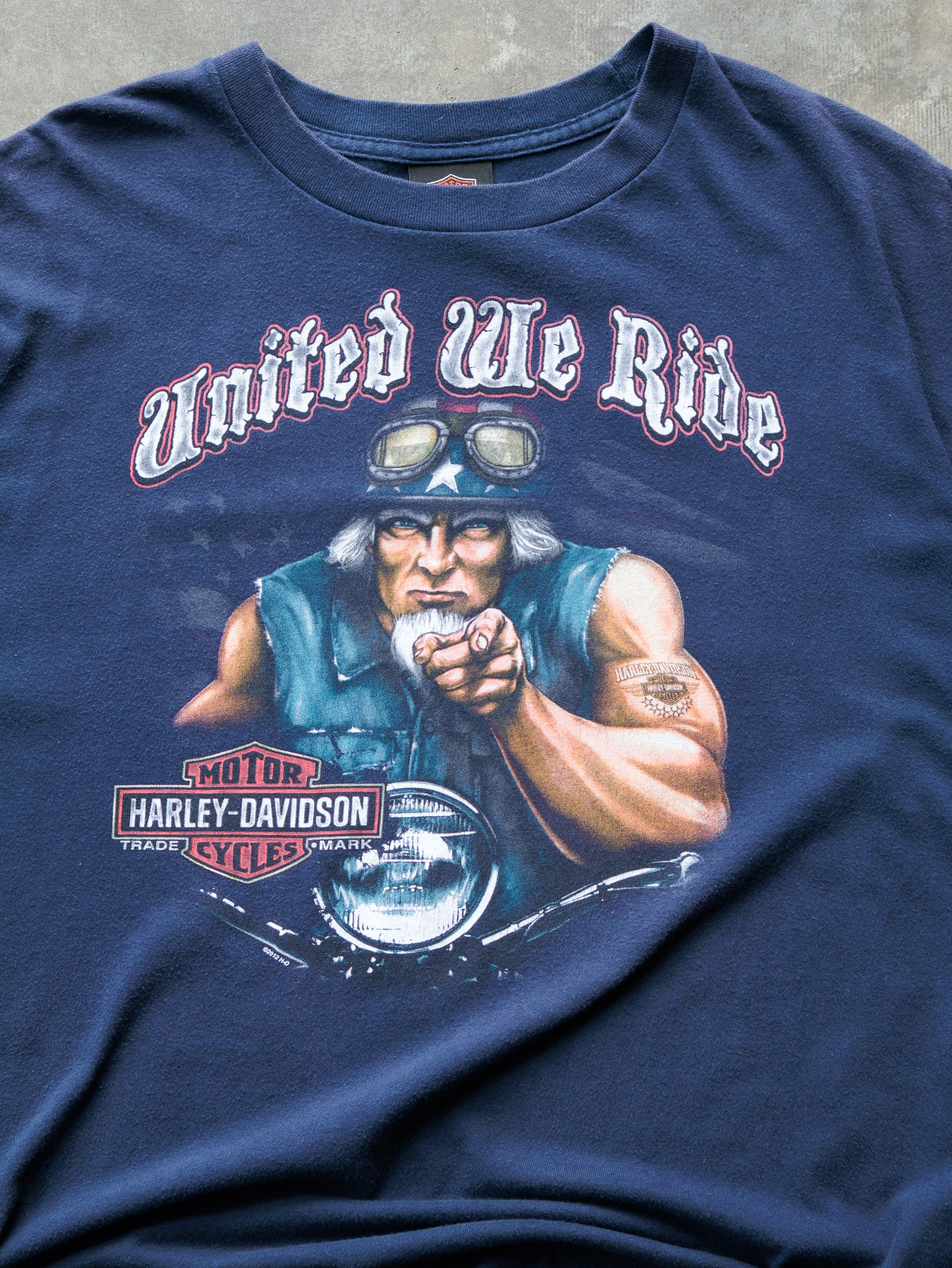 Vintage 2012 Harley-Davidson Black Diamond Marion IL Tee (XL)