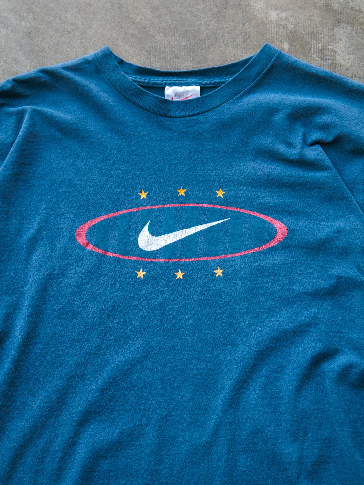 Vintage 90s Teal Nike USA Just Do It Tee (2XL)