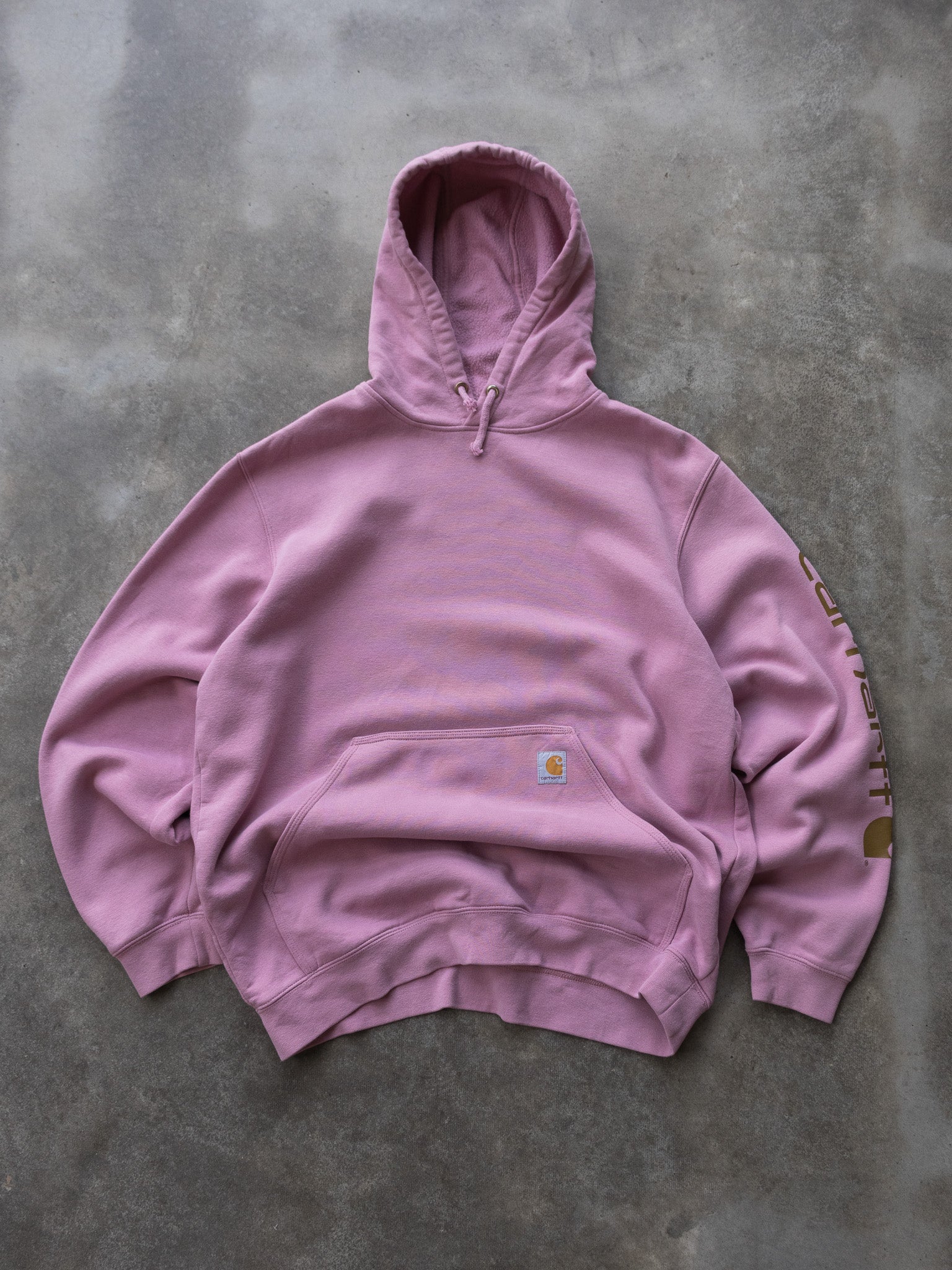 Vintage Pink Carhartt Hoodie (L)