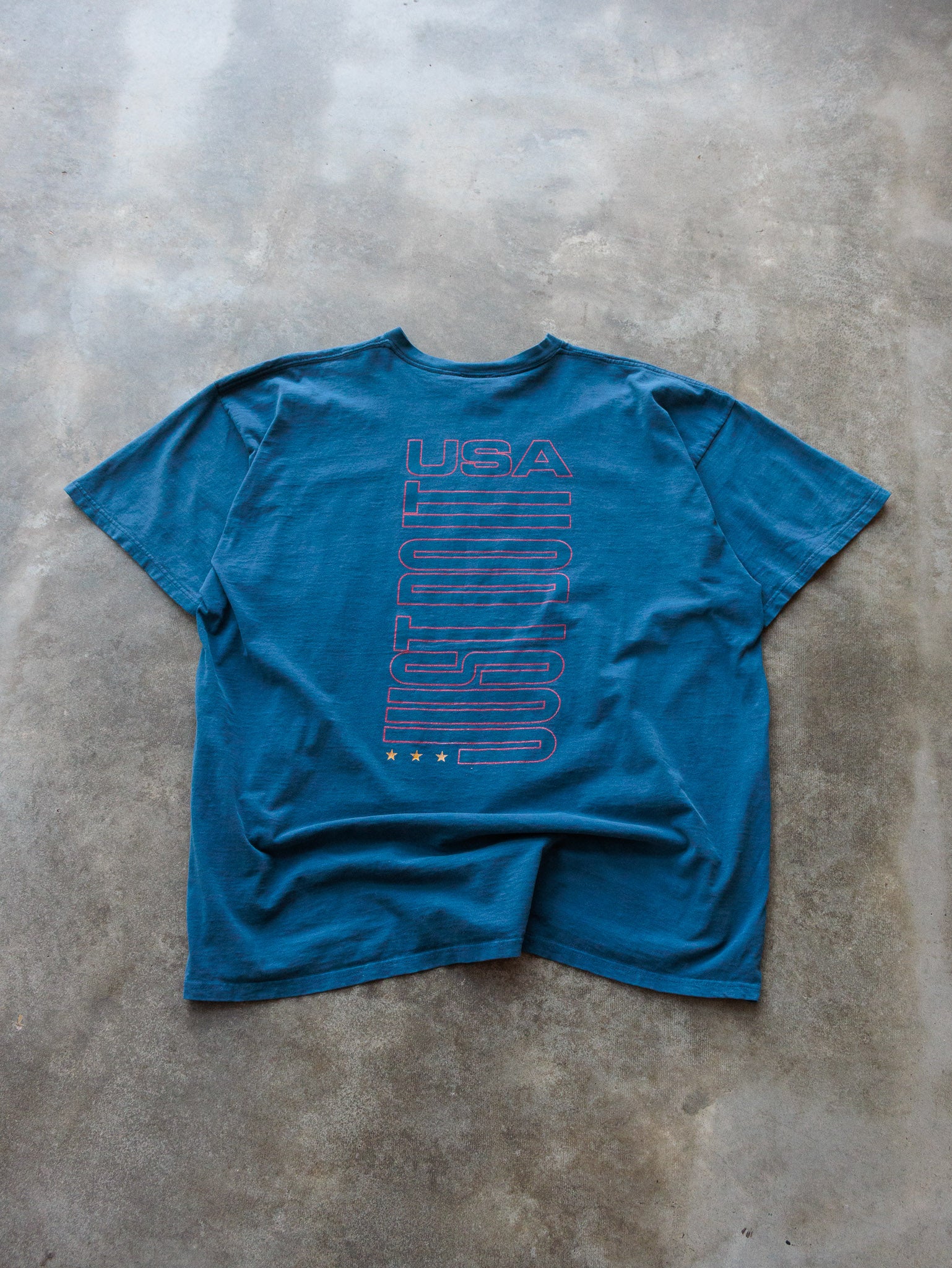 Vintage 90s Teal Nike USA Just Do It Tee (2XL)