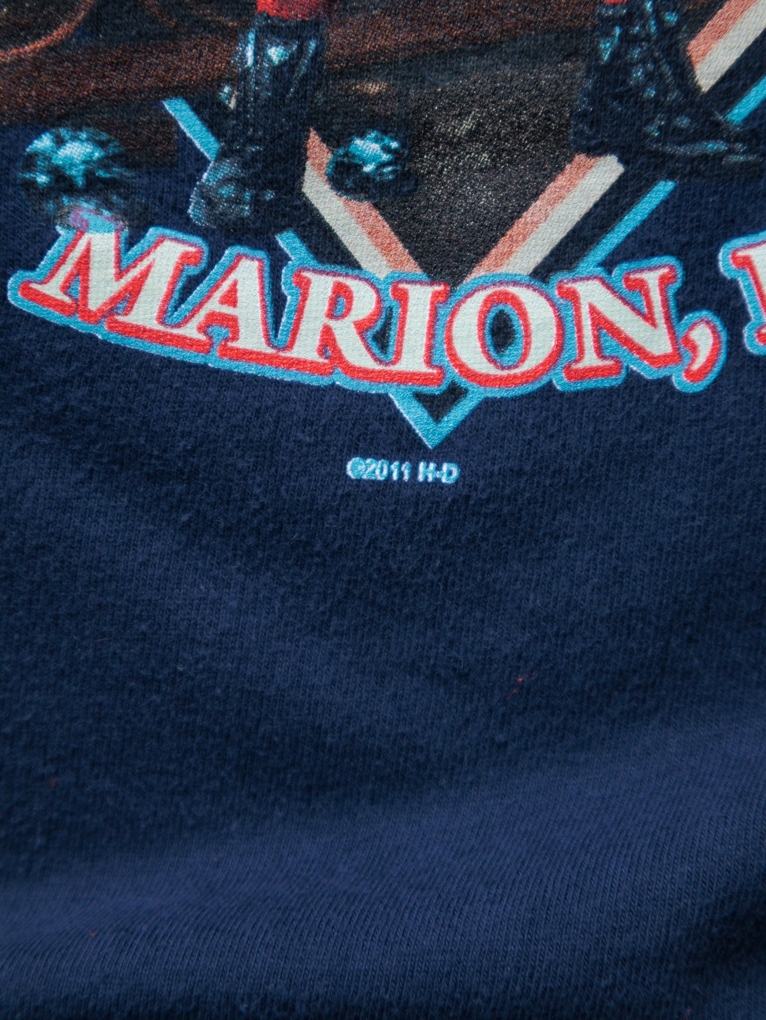 Vintage 2012 Harley-Davidson Black Diamond Marion IL Tee (XL)