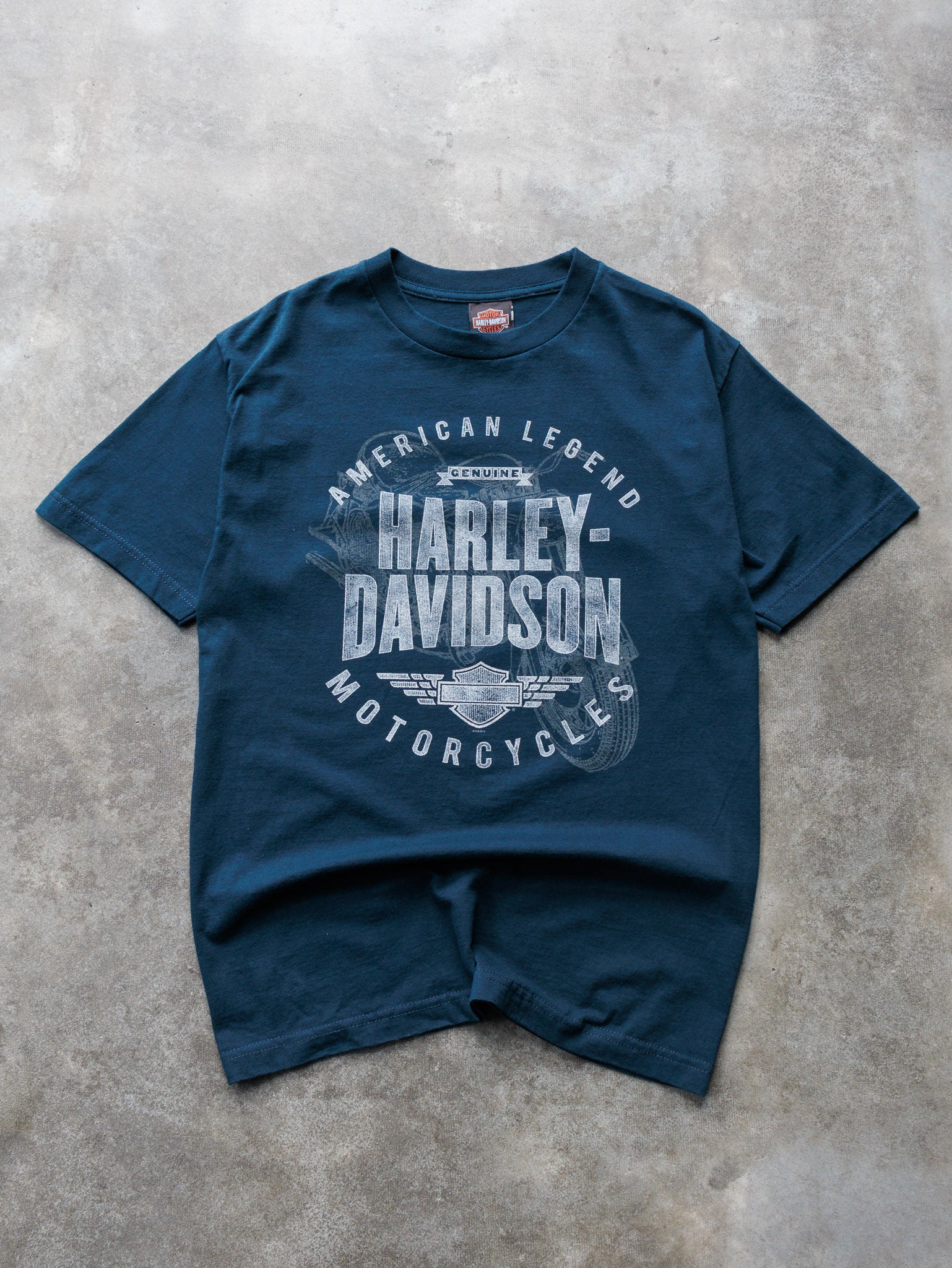 Vintage Navy Harley-Davidson Tulsa Oklahoma Tee (M)