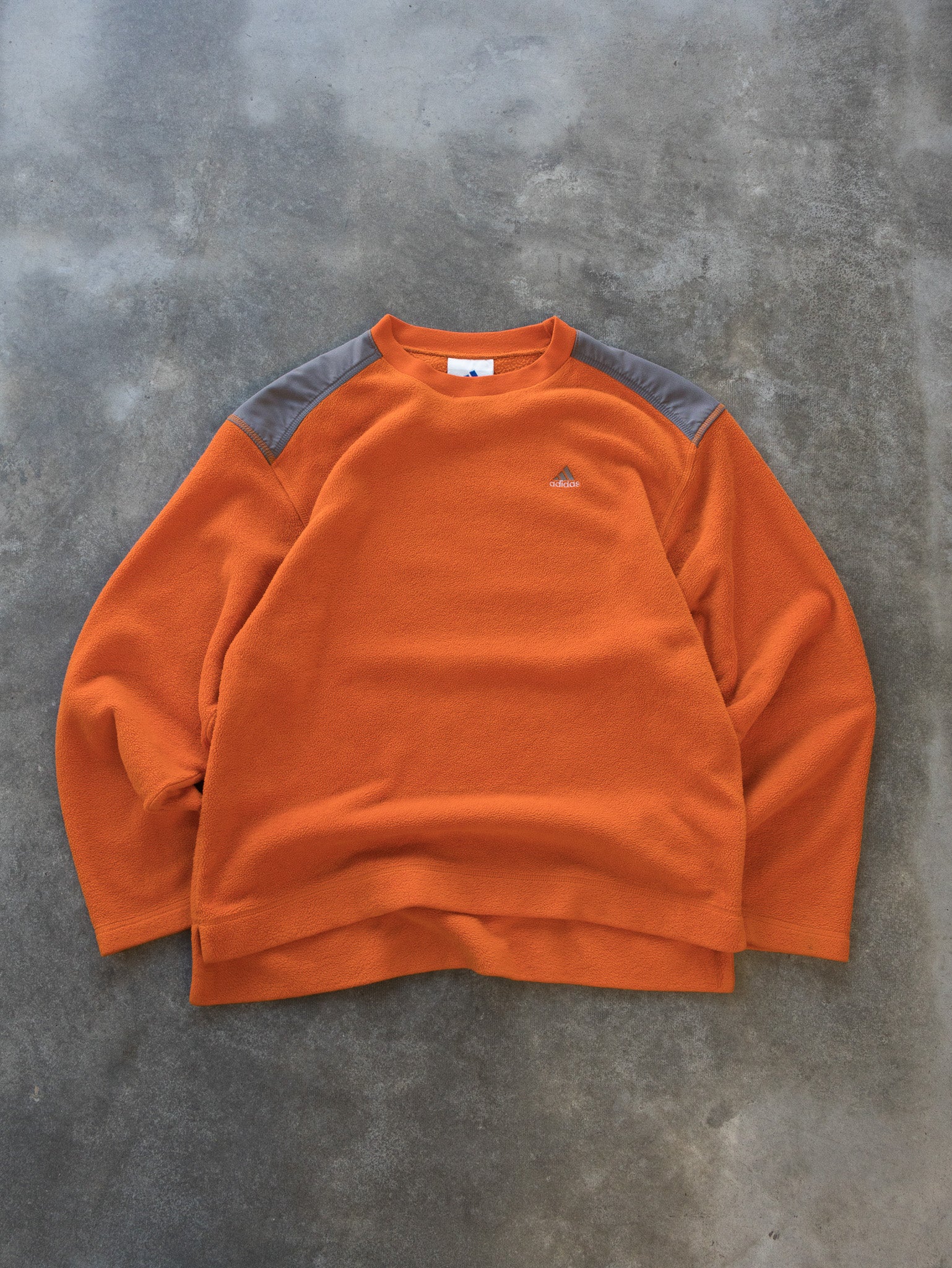 Vintage Orange Adidas Fleece Sweatshirt (M)